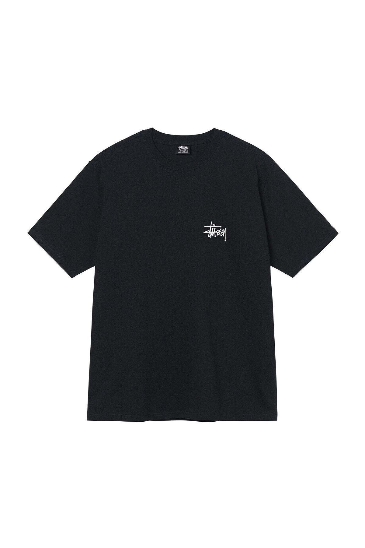 Stussy Beyaz S rt Bask l Unisex K sa Kol T shirt