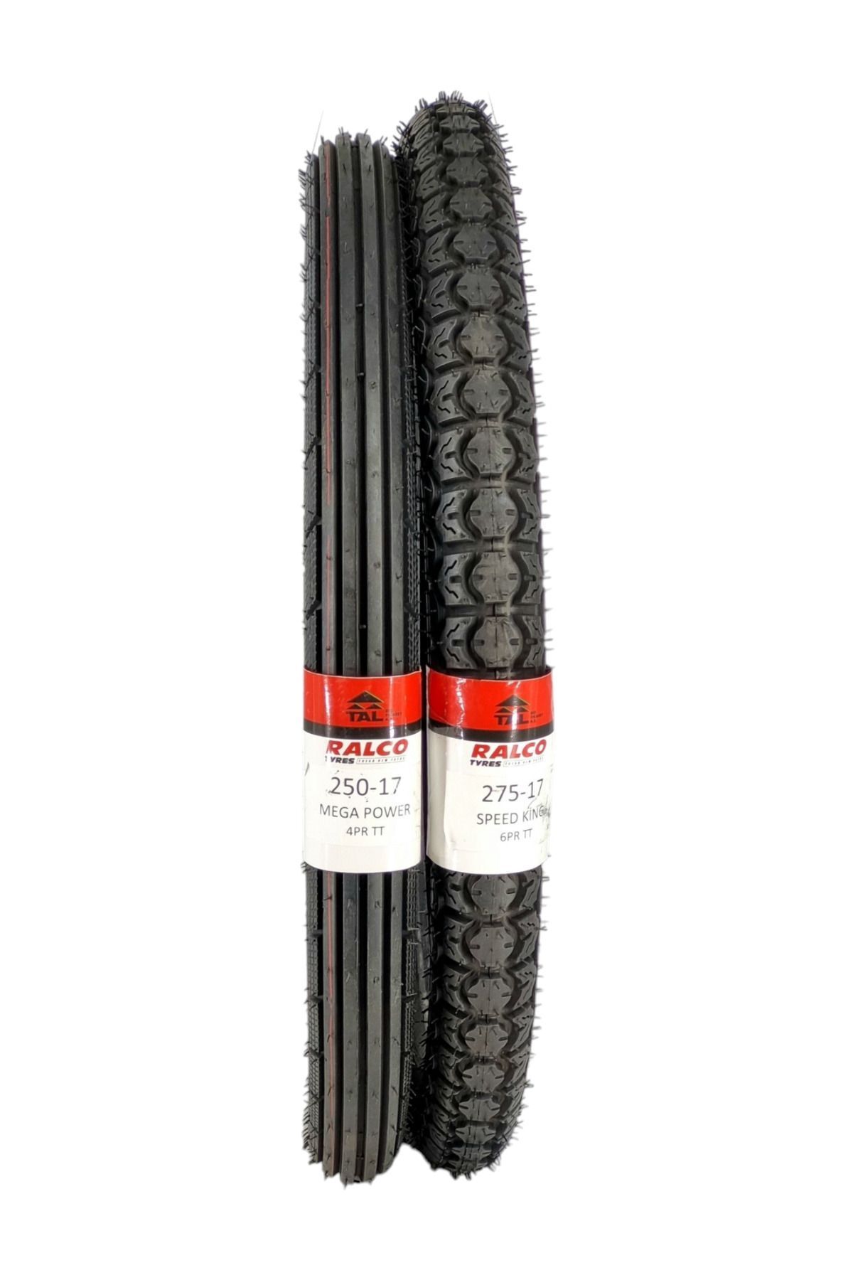 RALCO TYRES Cup Motor Lastik takımı 275-17 ve 250-17 TT (TUBETYPE - İÇ LASTİKLİ TİP) ön ve arka speedkingmpp