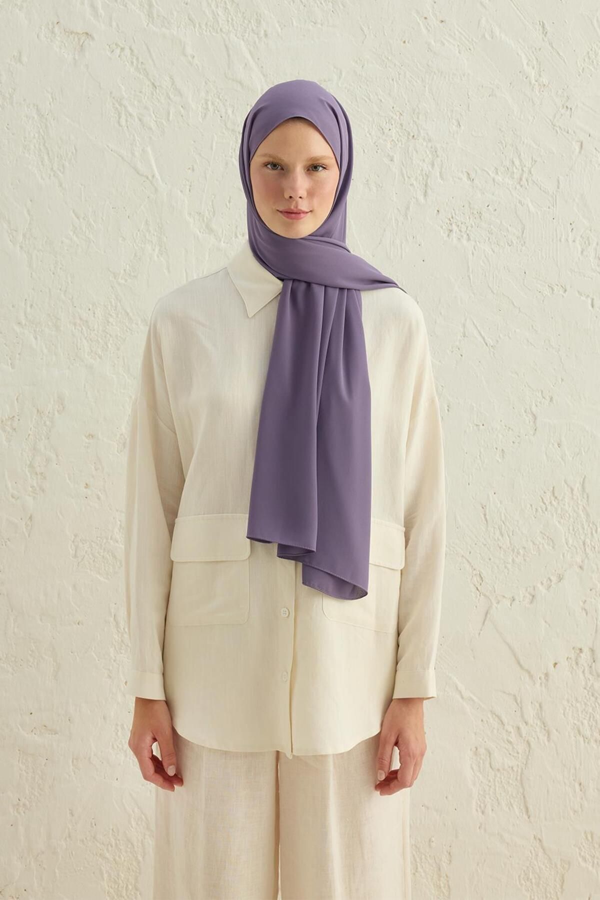 Daily Krep Şal Violet - 3