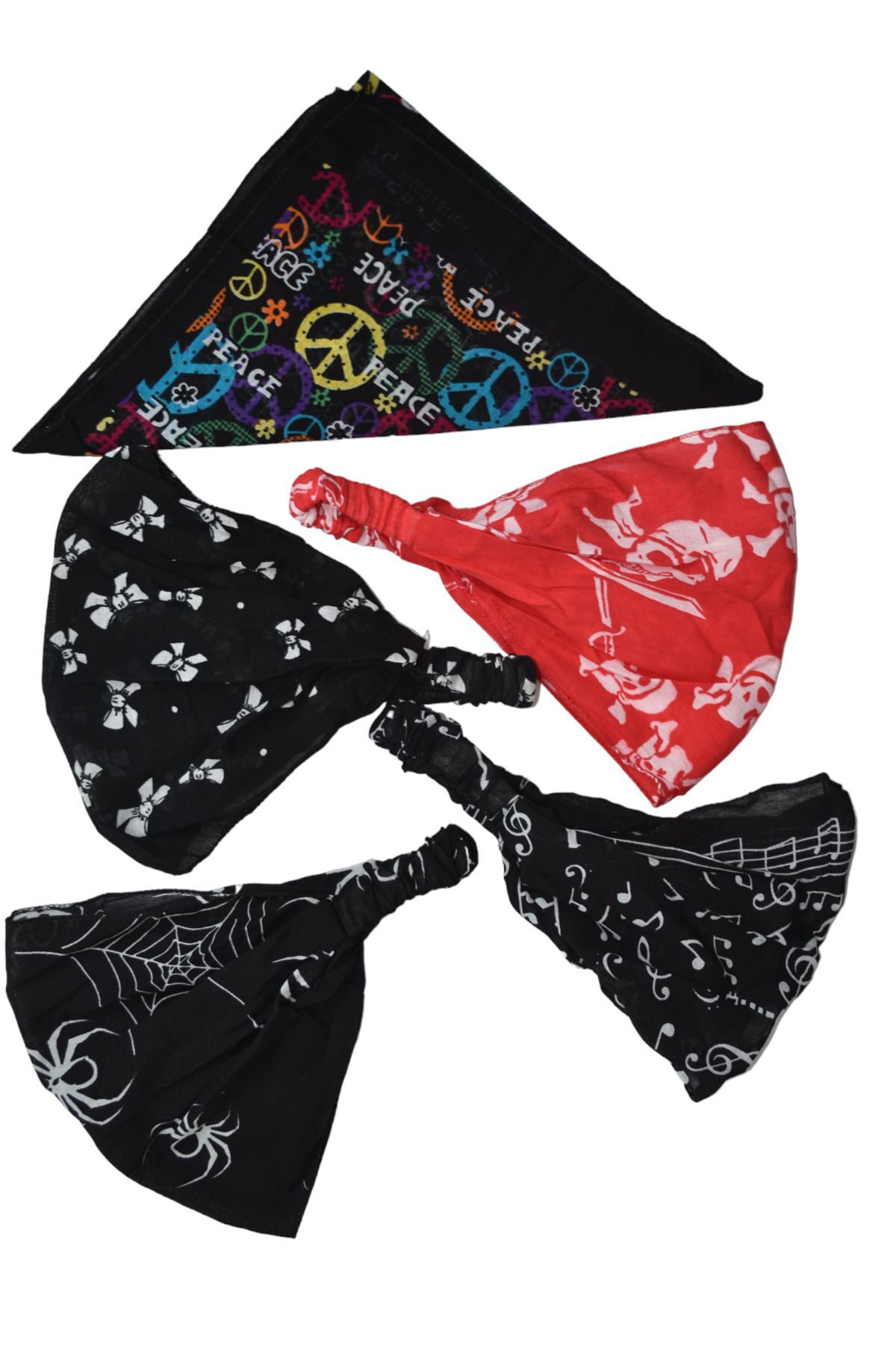 Bandana 5-piece mixed set