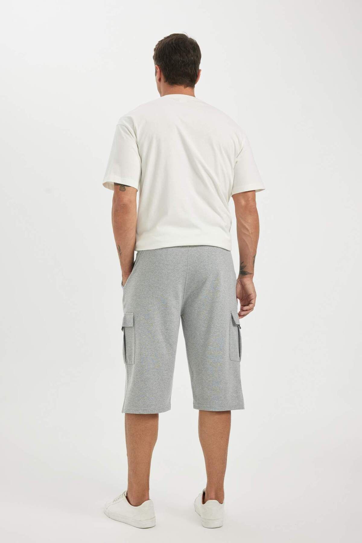 DeFacto-Regular Fit - Reversible Capri Shorts 6