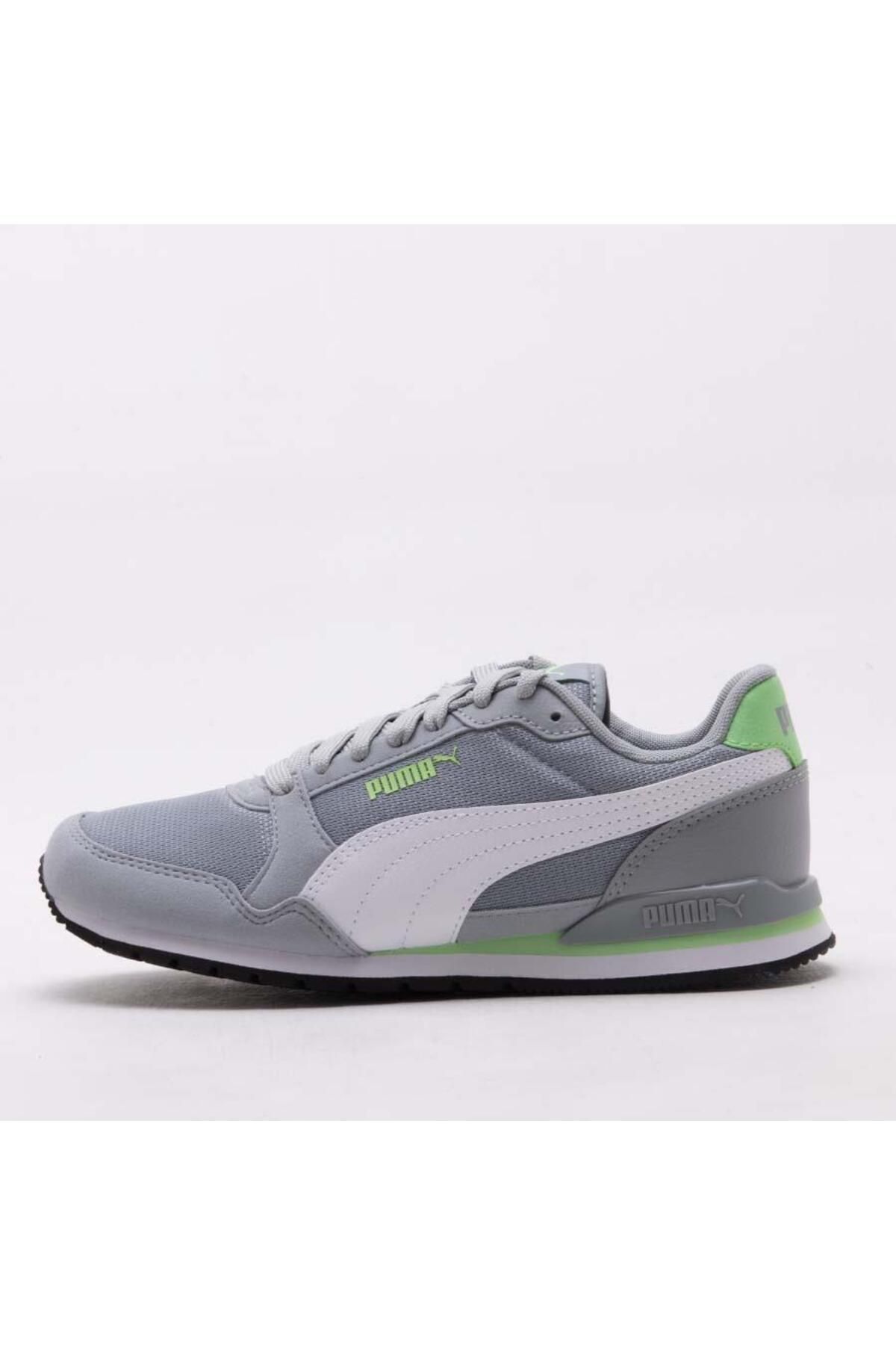 Puma 385510 14 ST Runner V3 Mesh JR Grey White Green Women s Sports Moon