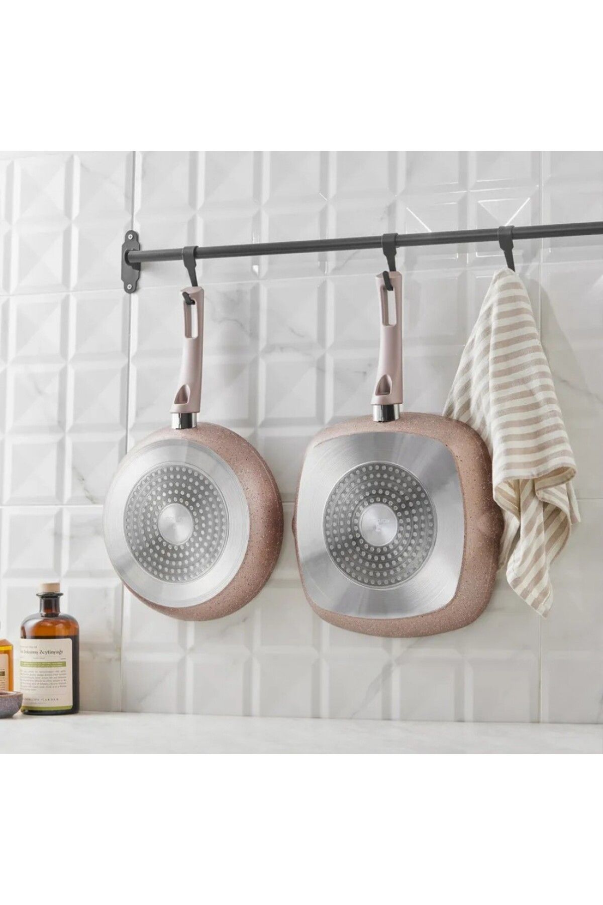 Karaca-Biogranite Induktion Pfannen Set 2 Teiliges Roségold 4