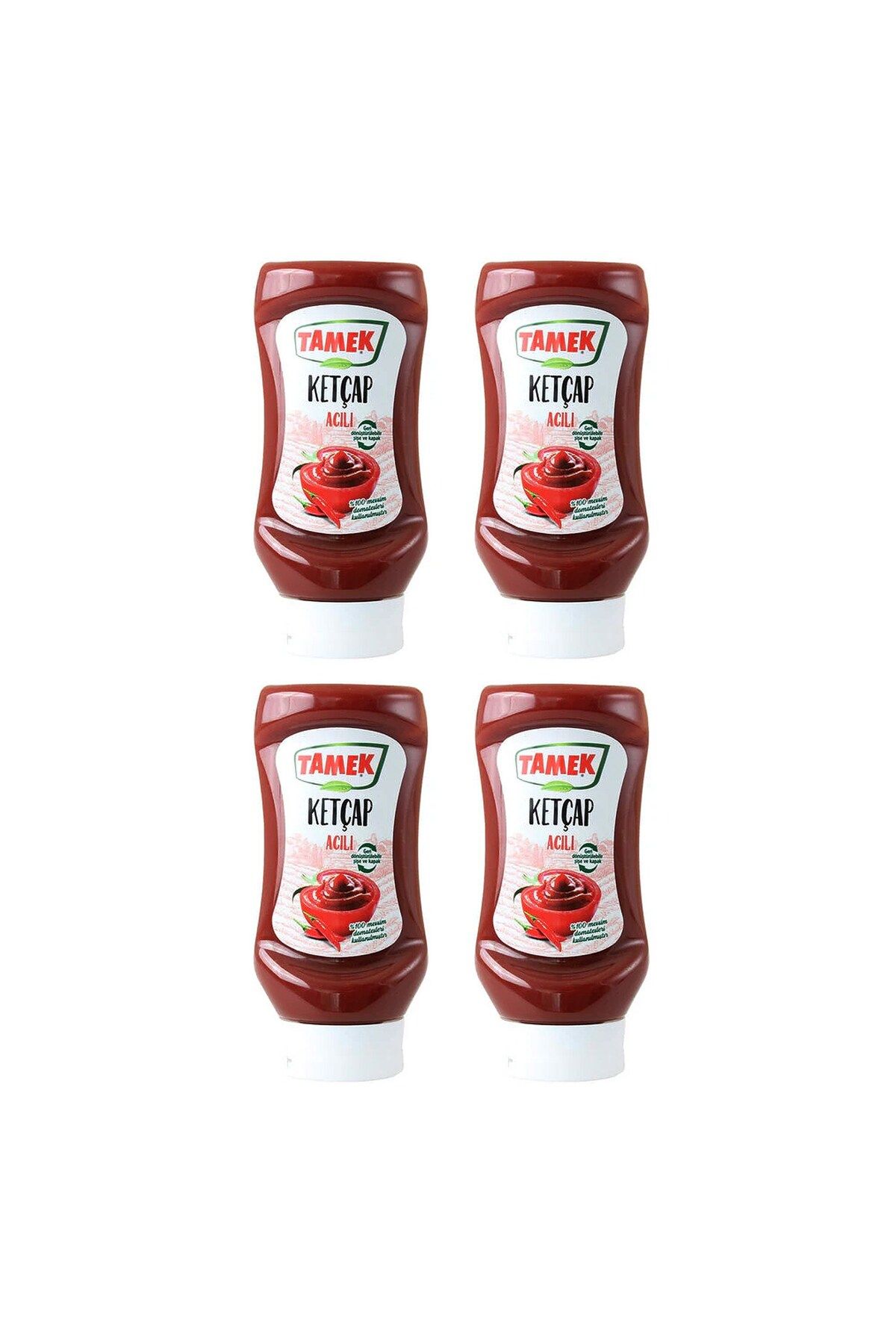 TAMEK Ketçap 355 gr Acılı x 4 Adet
