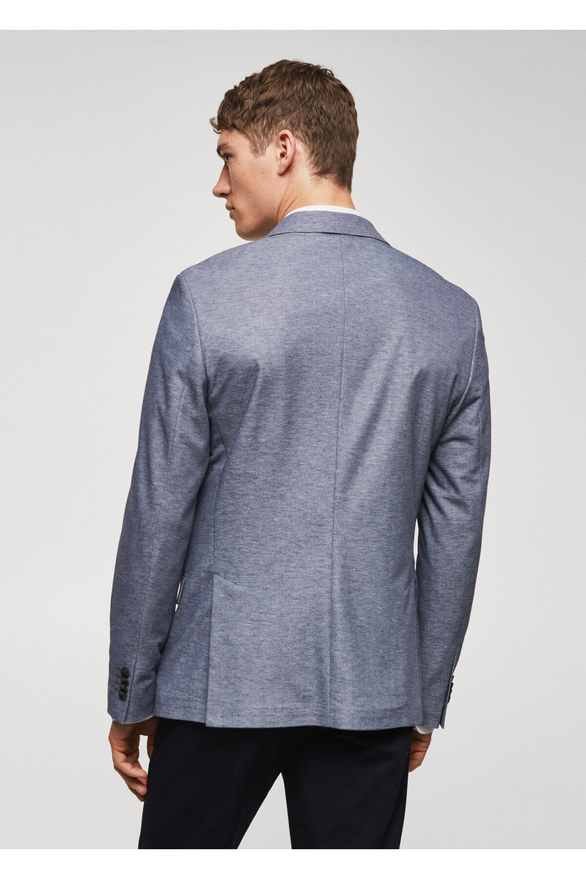 MANGO Man-Ανδρικό Blue Blazer - Μοντέλο57050550 2