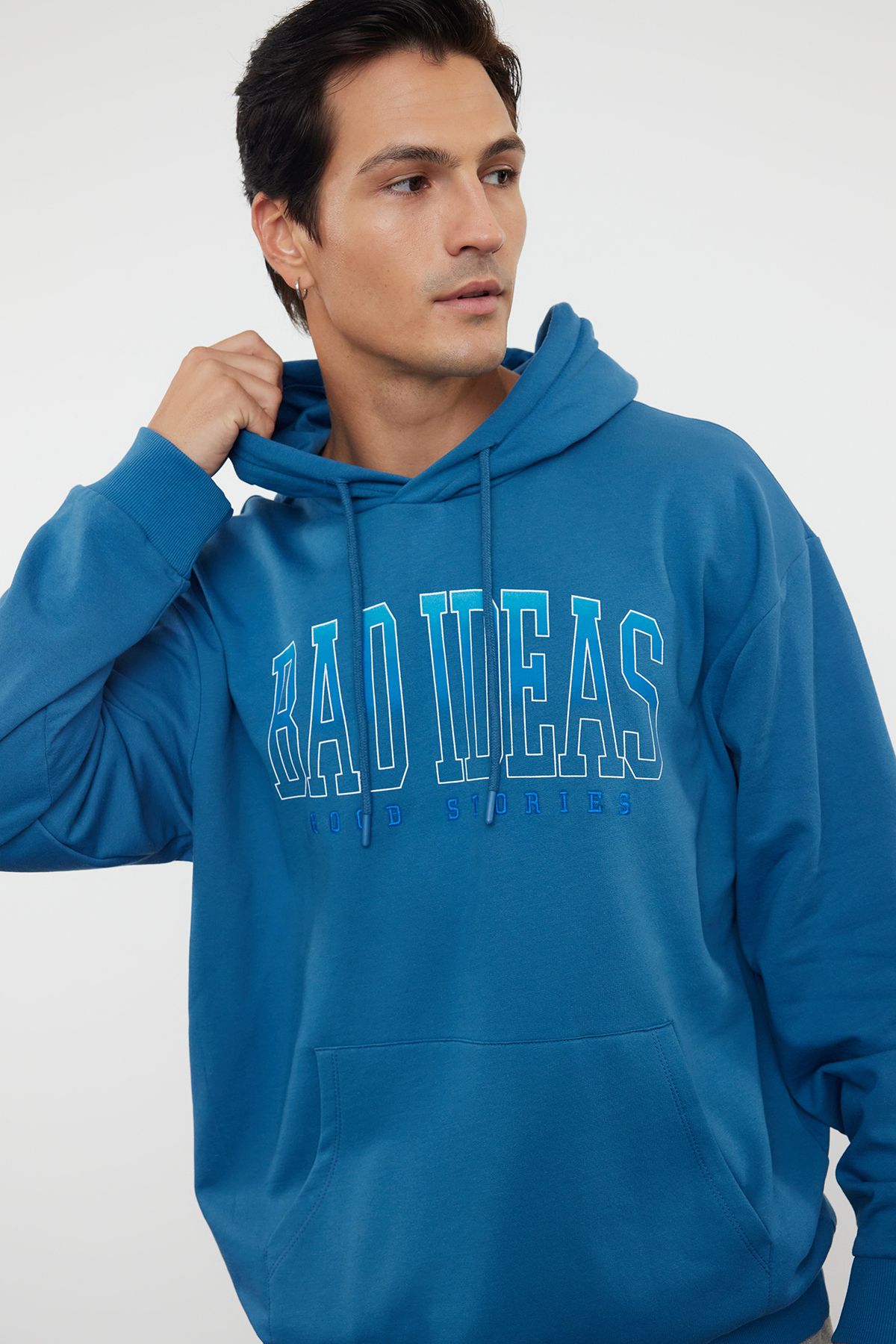 trendyol-man-mens-blue-slogan-long-oversize-s