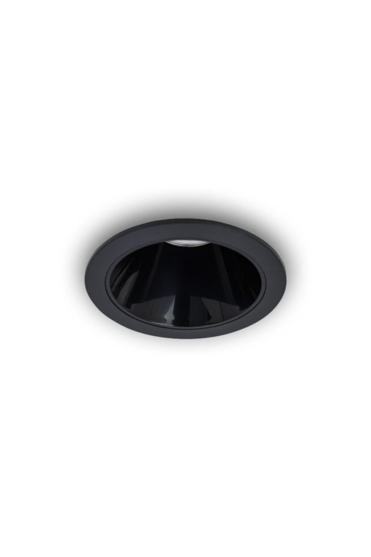 LIGHTMORE-Round Recessed Spot Luminaire with Gu10 Lampholder - Black Frame and Black Inner Coating 1