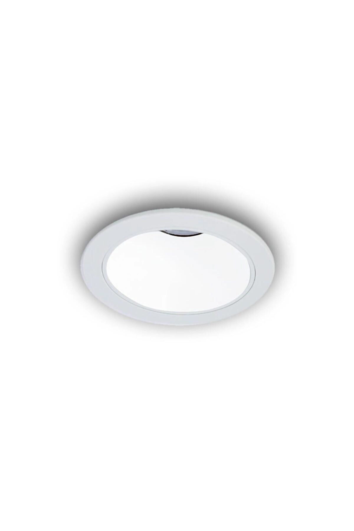 LIGHTMORE-Round Recessed Spot Luminaire with Gu10 Lampholder - White Frame and White Inner Coating 1