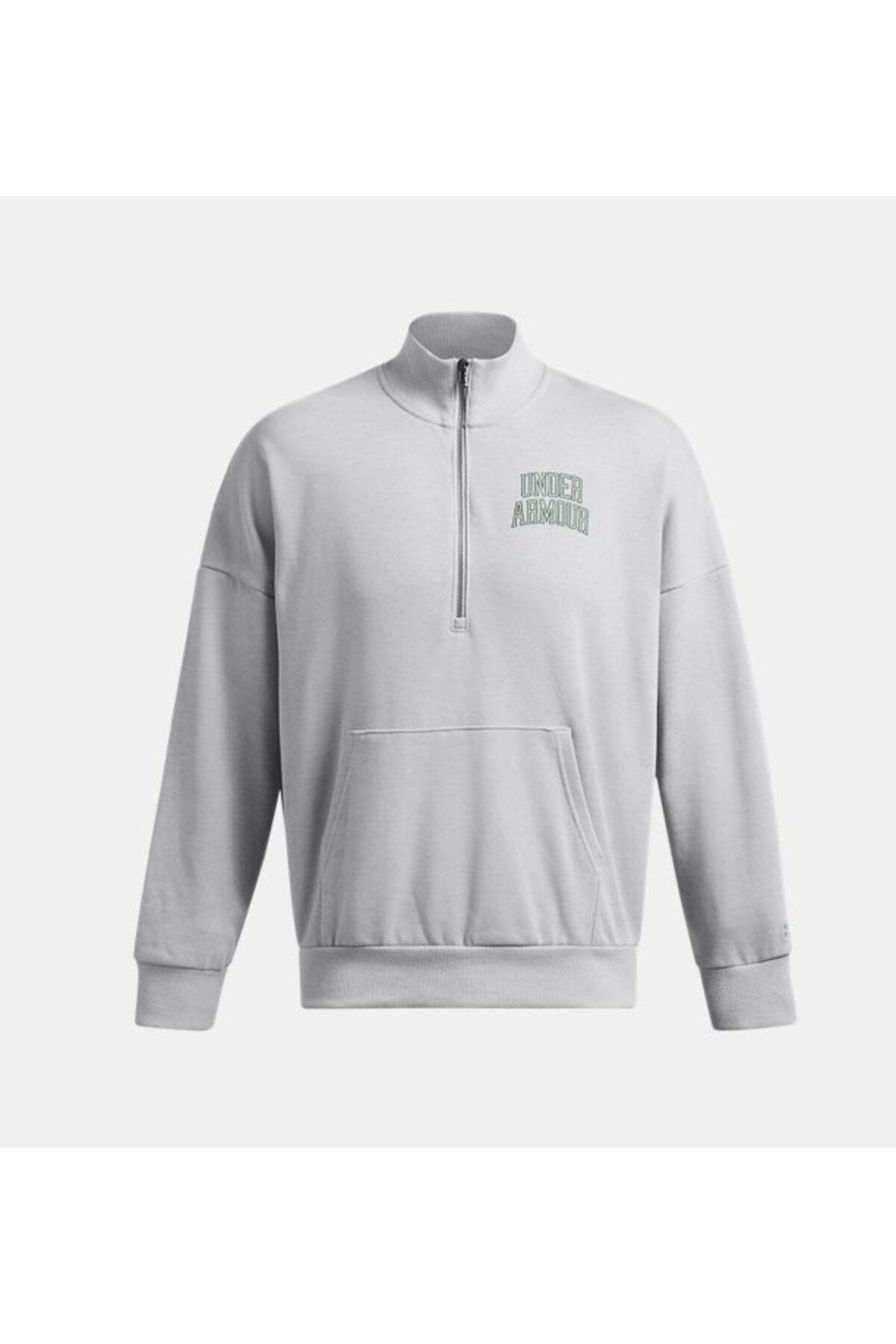 سویشرت ورزشی خاکستری مردانه نماد UA سنگین وزن 1 2 011 Under Armour