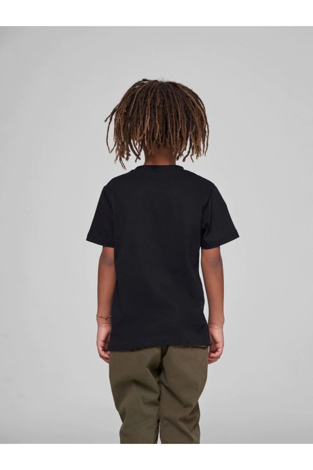 VASK Çocuk Oversize Unisex Düğüm Pamuklu Bisiklet Yaka Tişört fotoğrafı 2 (önizleme)