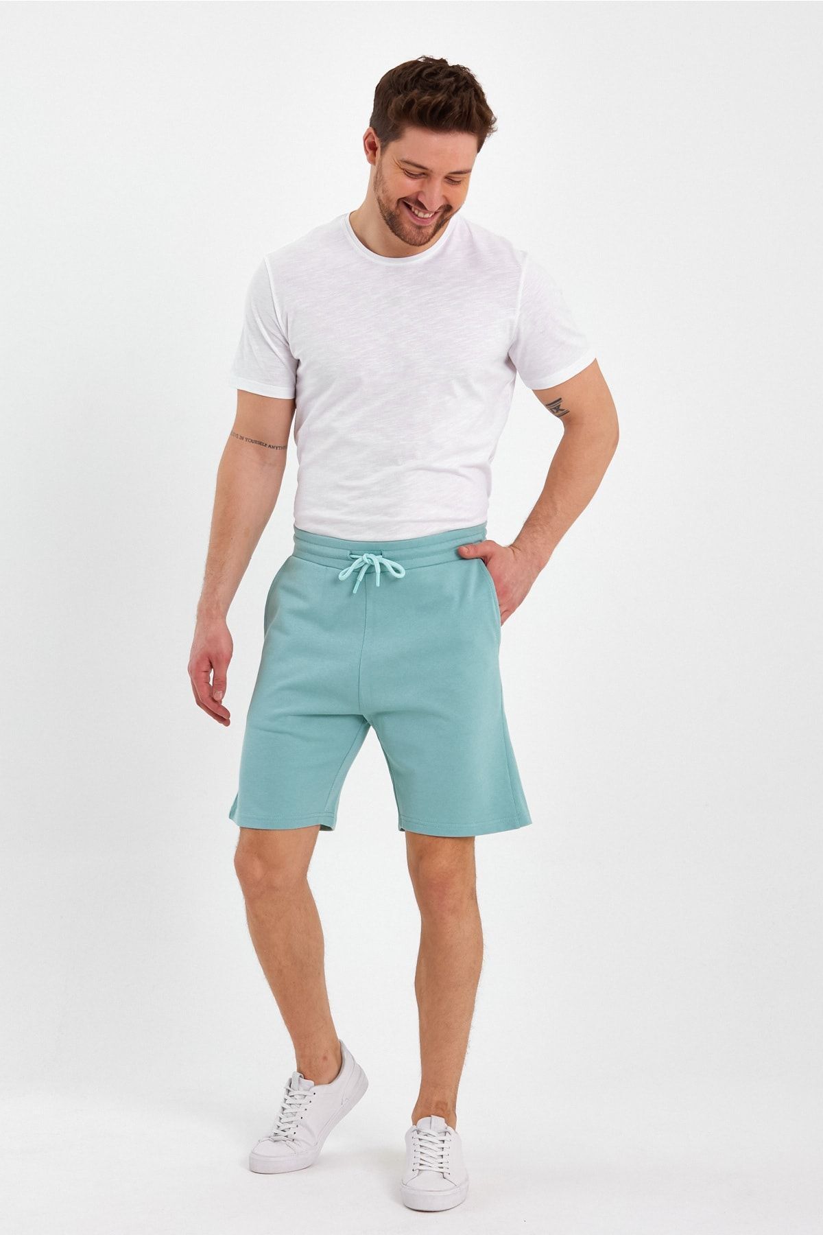 UOMOPARK Model Premium Summer Print Detaliat Pantaloni Scurti Masculin - 2XL