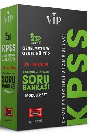 Yargı Yayınları 2022 Kpss Vip Genel Yetenek Genel Kültür Lise Ön Lisans Modül...