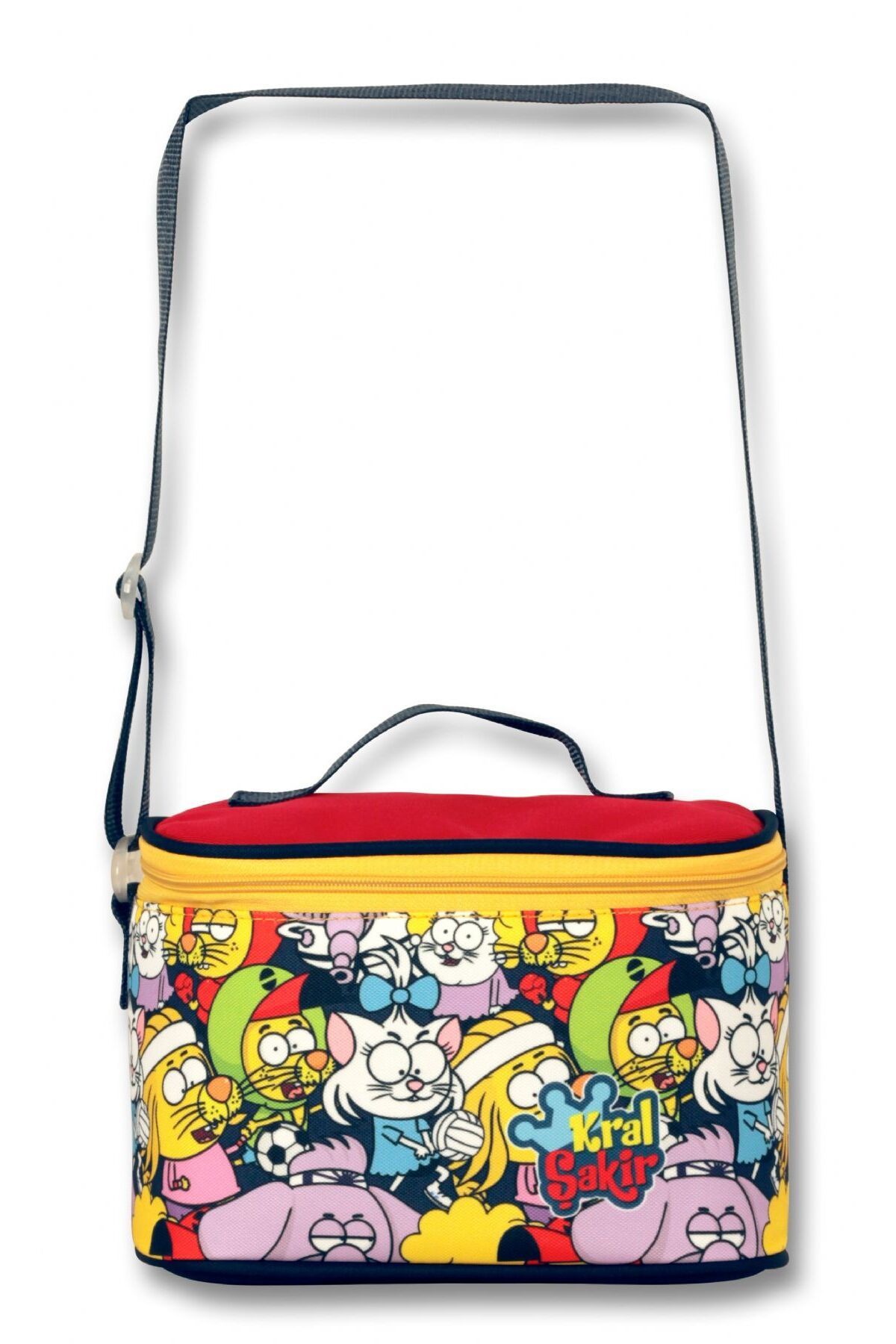 ÜMİT ÇANTA-Yellow-Red Ummit Bag with King Şakir Character - Thermal Insulated Lunch Box 2