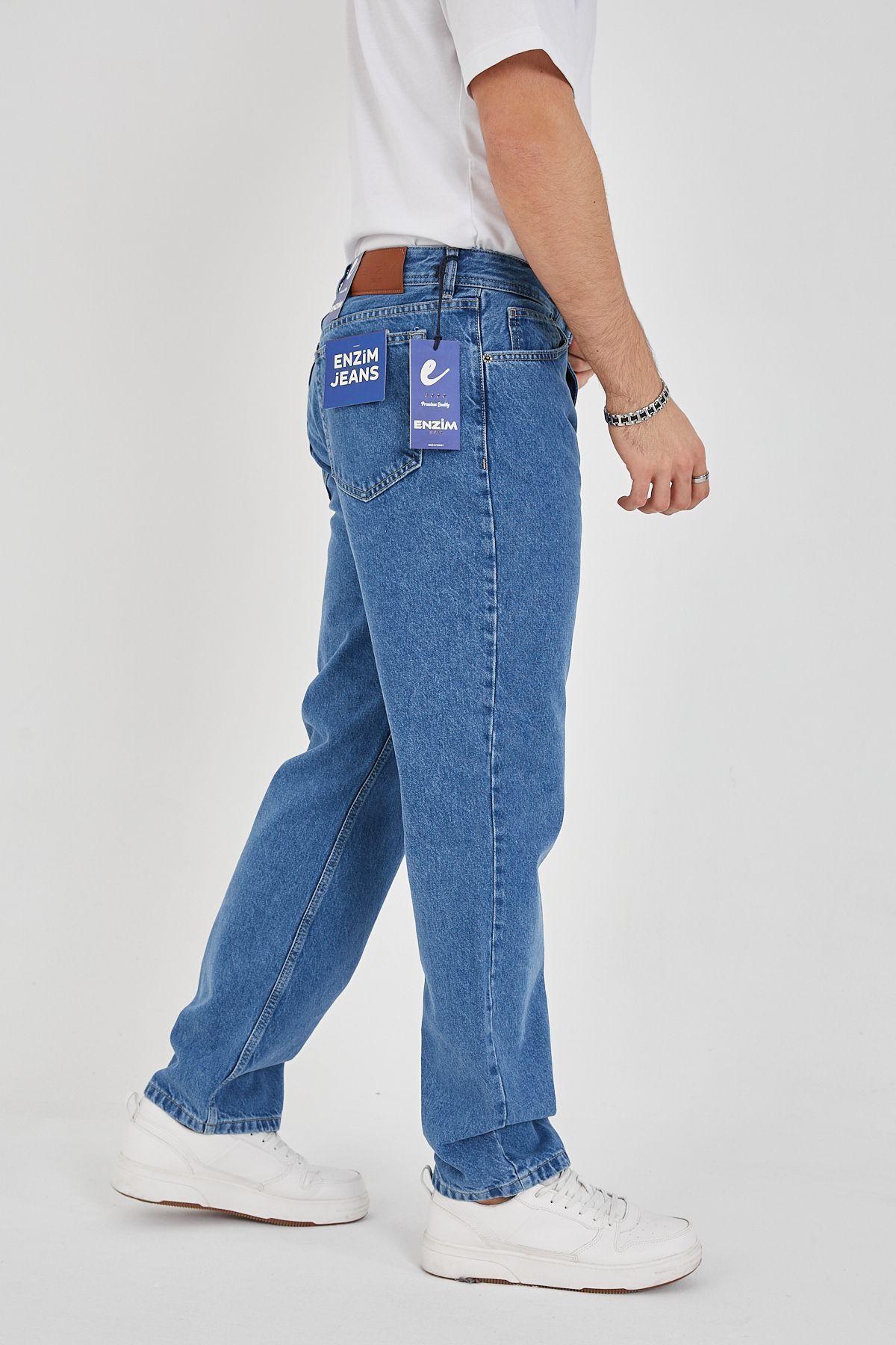 ENZİM JEANS-Pánske baggy džínsy zo 100% bavlny 4