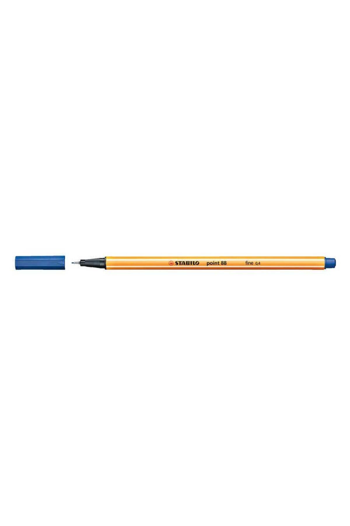 Stabilo-Point 88 0.4 Mm - Blue Pen with Thin Felt Tip (3 Pieces) 1