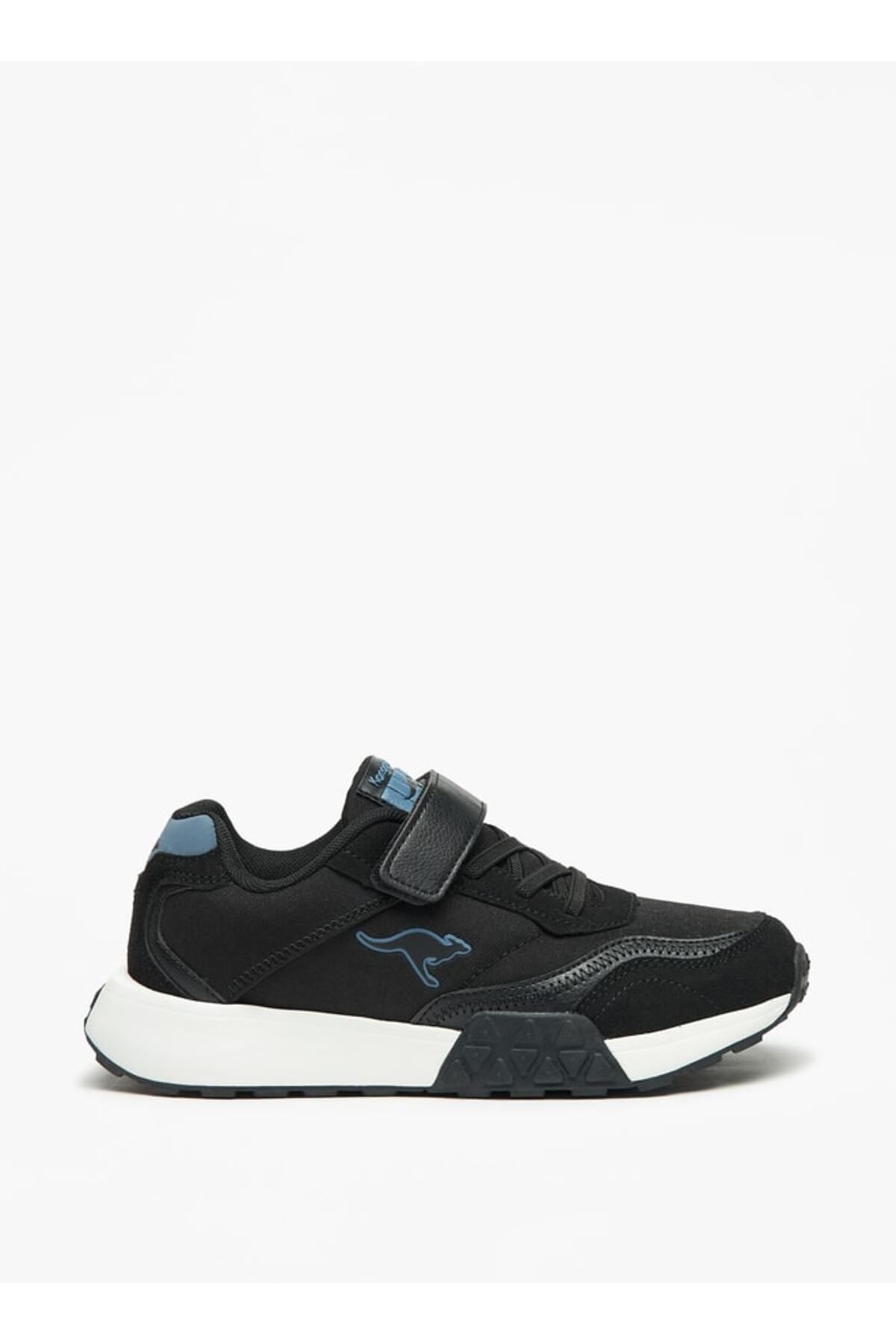 Kangaroos-Boys' Logo Embossed Walking Shoes with Hook and Loop Closure 3