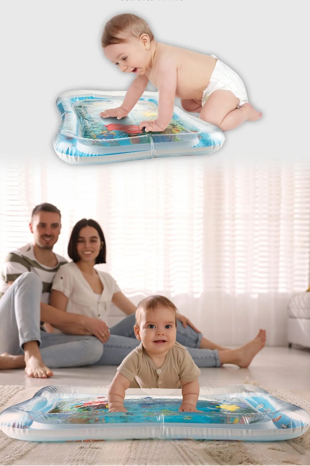 YILDIRIM OYUNCAK Şişirilebilen Su Aktivite ve Oyun Matı - Bebek Su Oyun Matı (TUMMY TİME) Karın Üstü Aktivite Zamanı fotoğrafı 7 (önizleme)