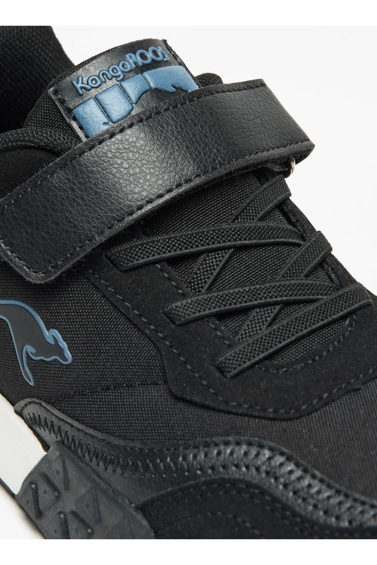 Kangaroos-Boys' Logo Embossed Walking Shoes with Hook and Loop Closure 5