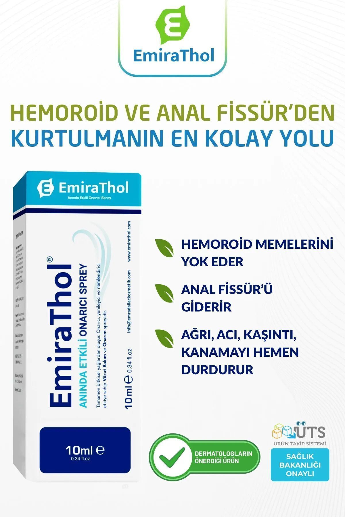 émirathol et anal fissure réparatrice à 10 ml