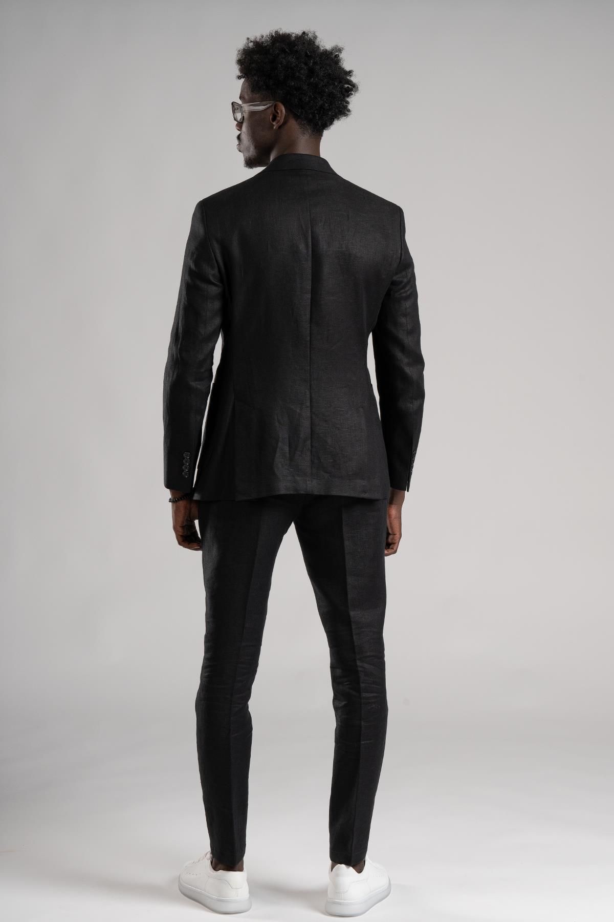 Sır-SIR Regular Fit - Half Lined 100% Linen Suit 3