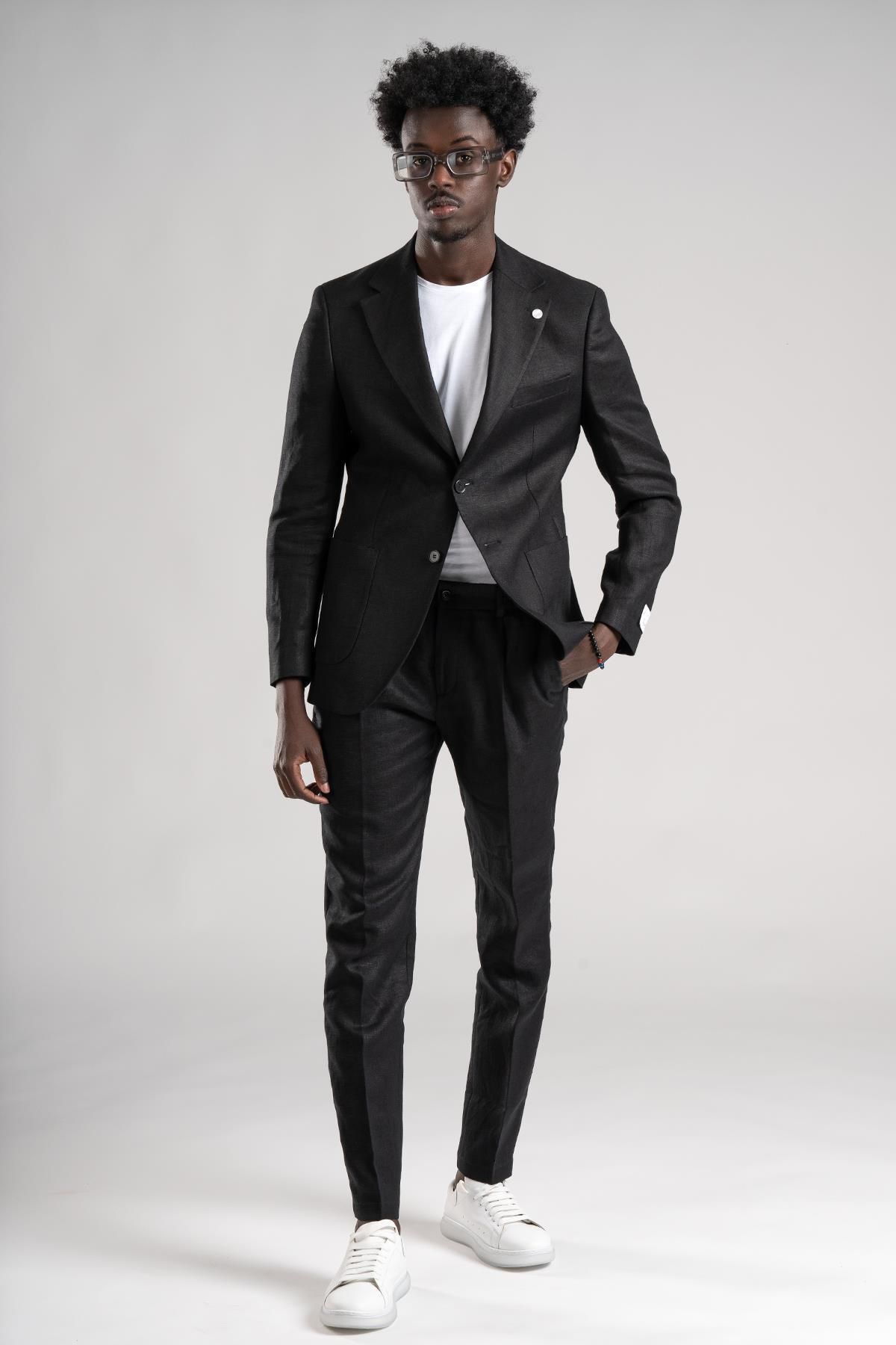 Sır-SIR Regular Fit - Half Lined 100% Linen Suit 2