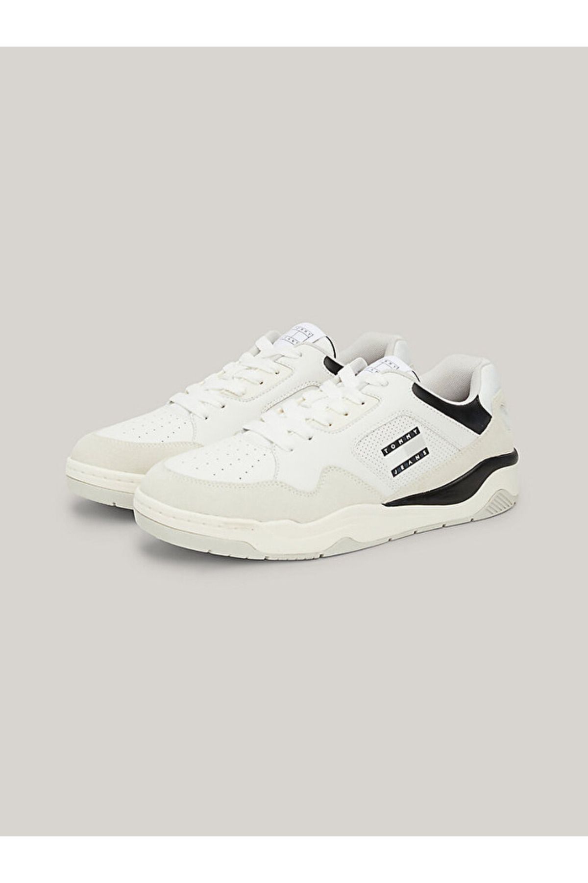 اسنیکر مردانه مربیان بسکتبال چرمی پانل کنتراست Tommy Hilfiger