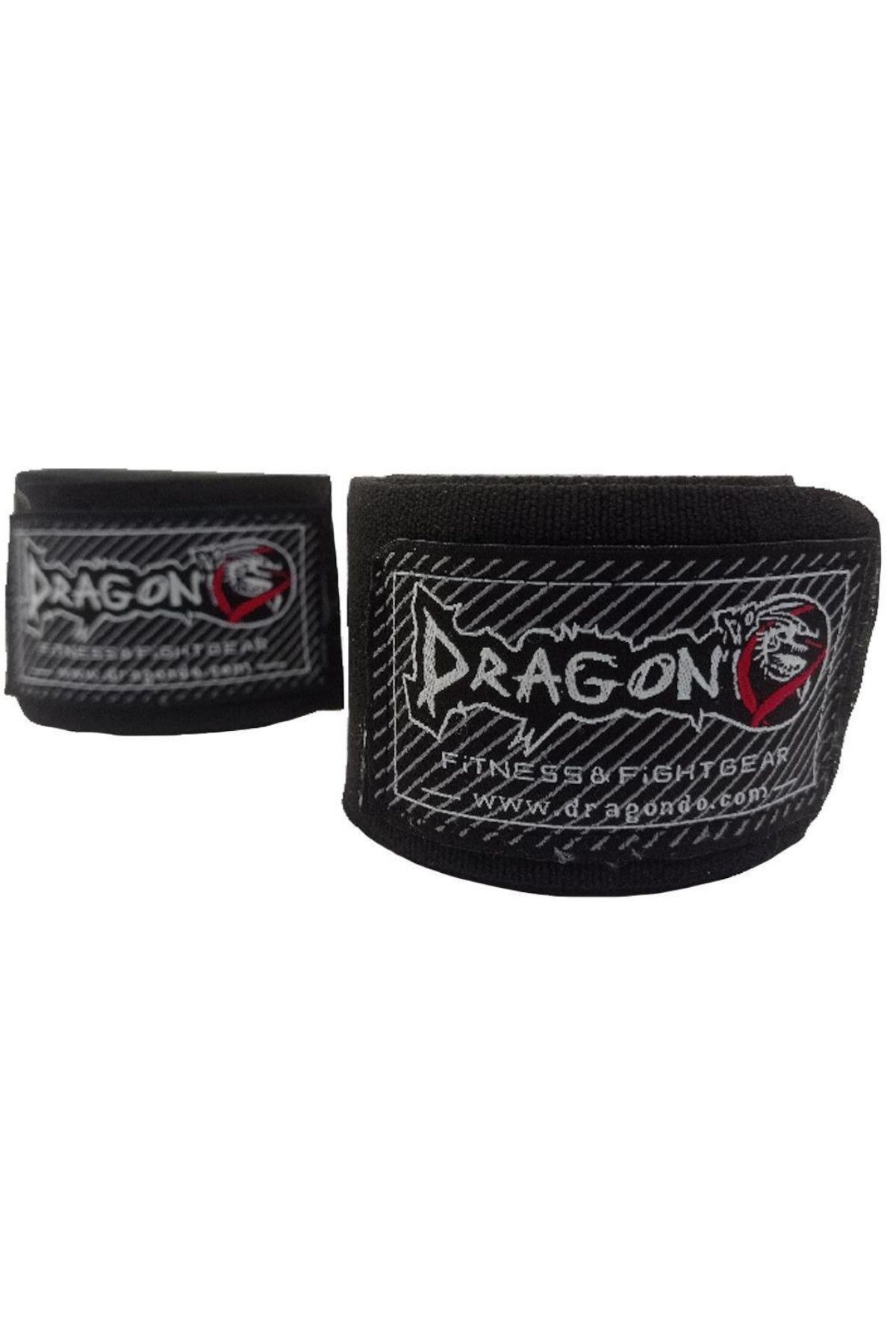 دستکش بوکس خاکستری مردانه و زنانه Kunuri Boxing Kickbox Muaythai Training Dragon Bandaja 2 Set Dragondo