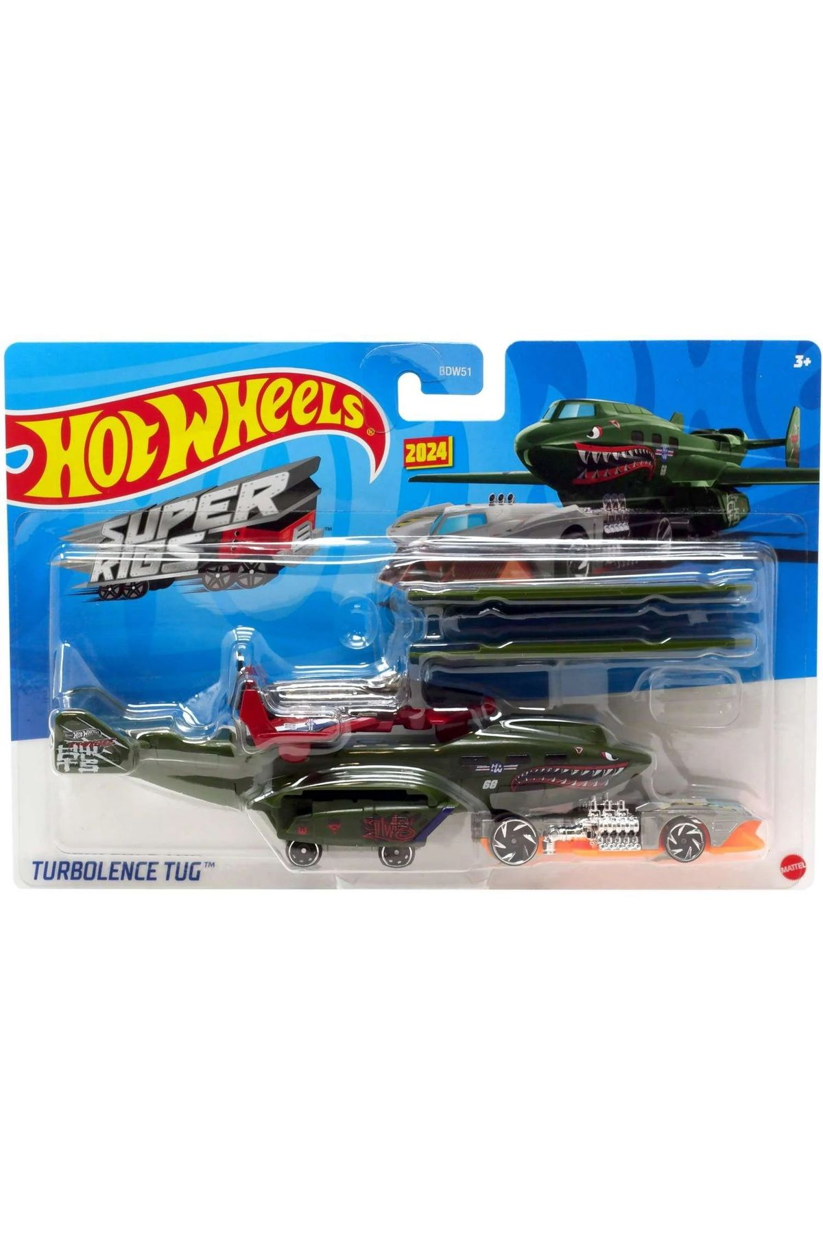 HOT WHEELS Super Rigs Turbolence Tug 2024 Airplanes - Fiyatı