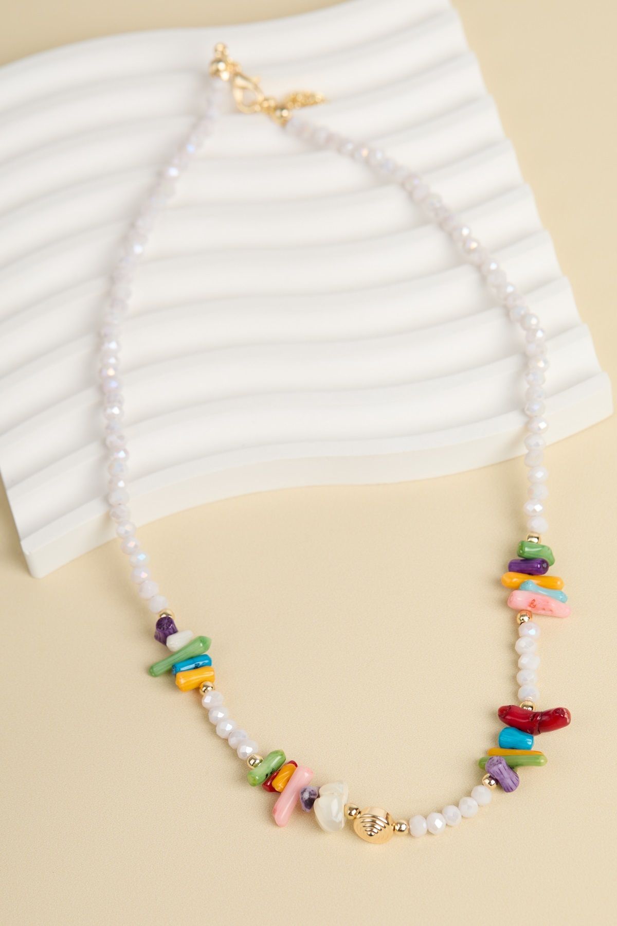 Elika Silver-Colorful Women's Bijouterie Necklace 6