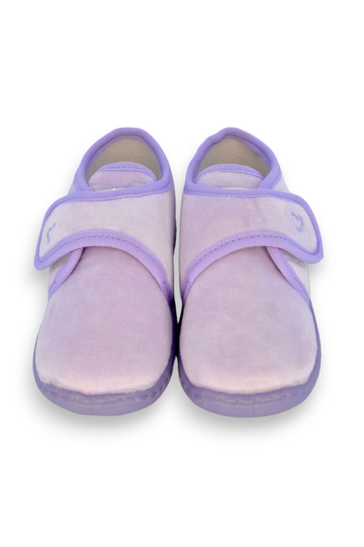 First Step-Lila Herz bestickter Mädchen-Klettverschluss Panduf-F-730 3