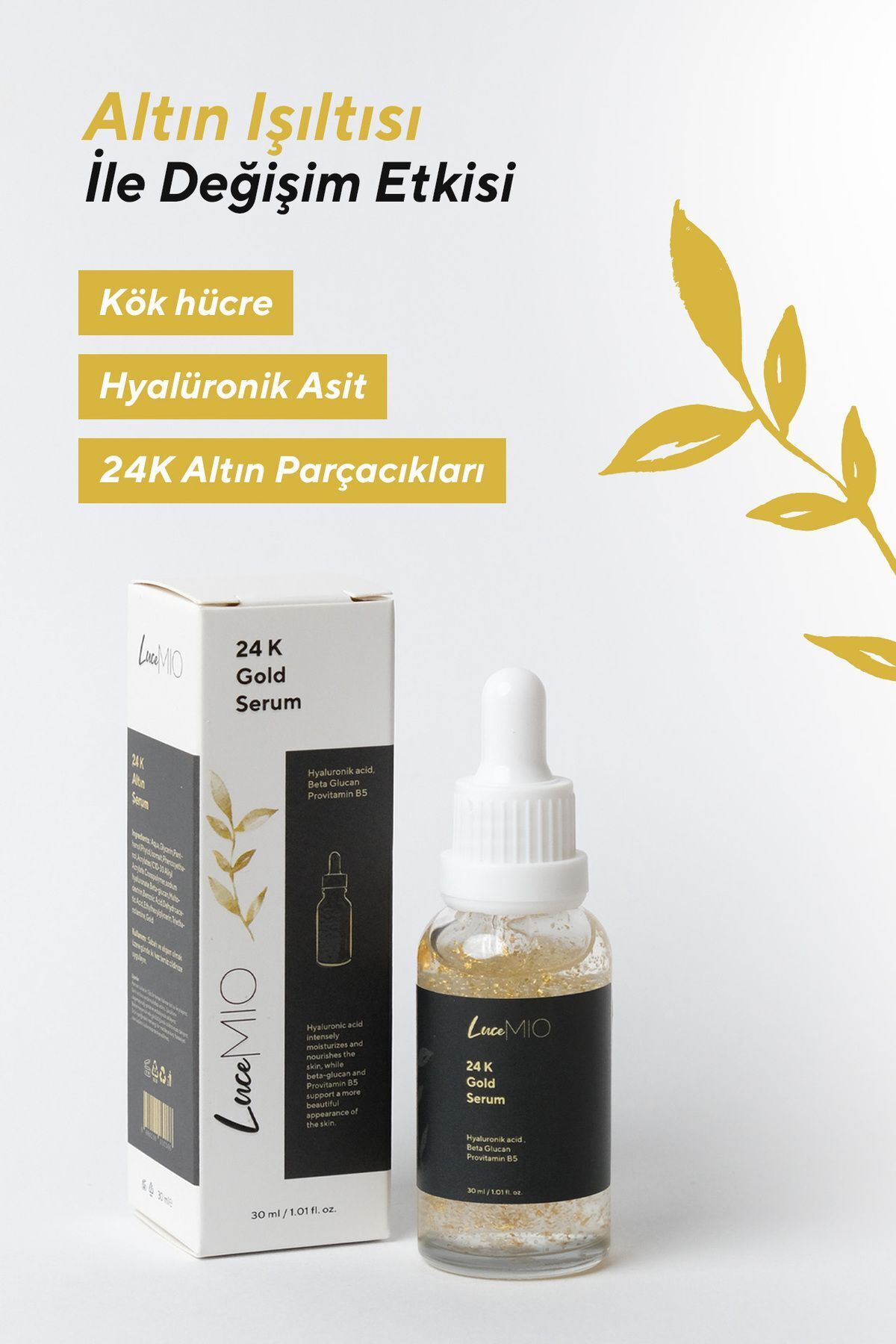 سرم پوست   LuceMio | 24K Altın Serum اورجینال - تصویر 2