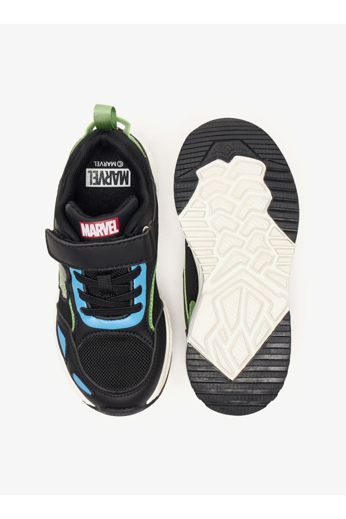 Marvel-Hulk Detail Sneakers with Hook and Loop Closure 4