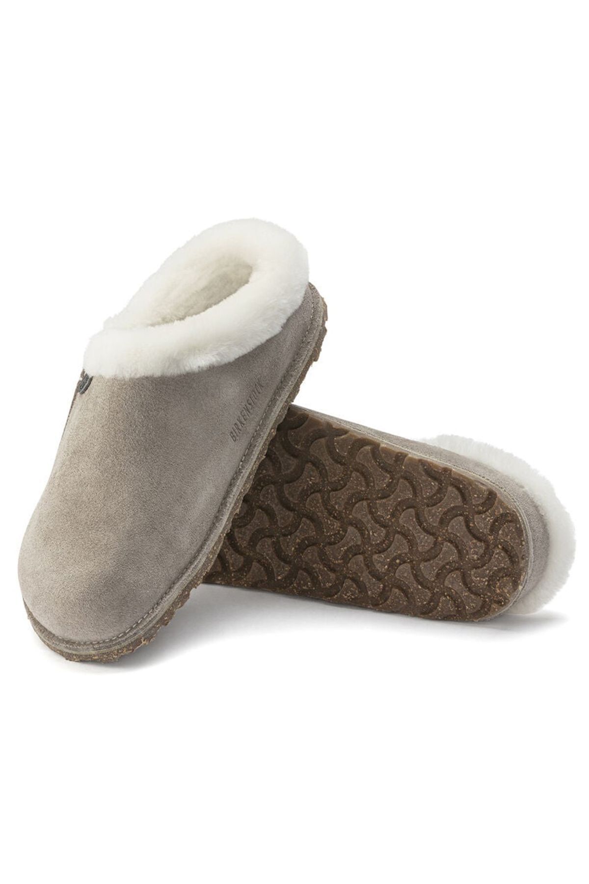 دمپایی منزل خاکستری زنانه زرمات اورجینال Birkenstock