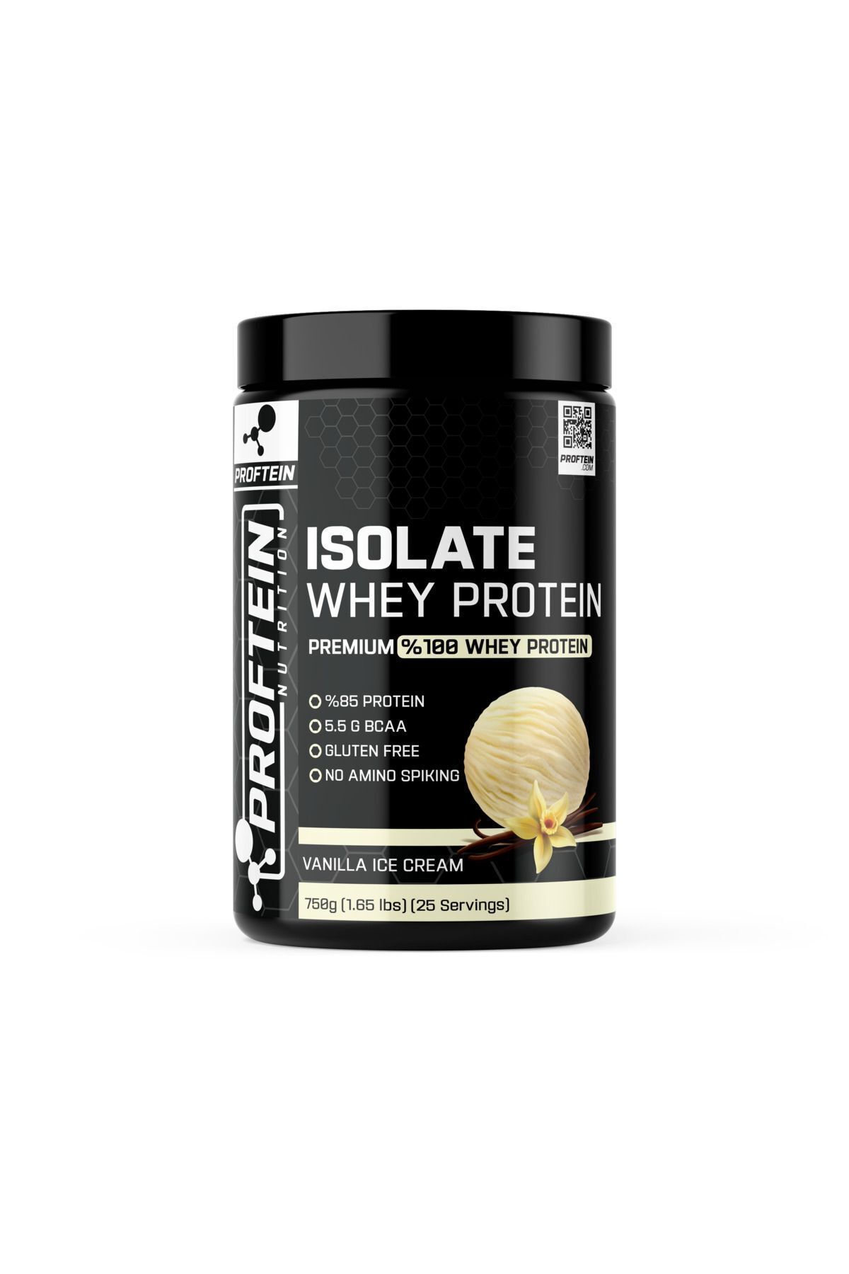 Proftein Whey Isolate 750g 25 Servis Vanilya Aromalı