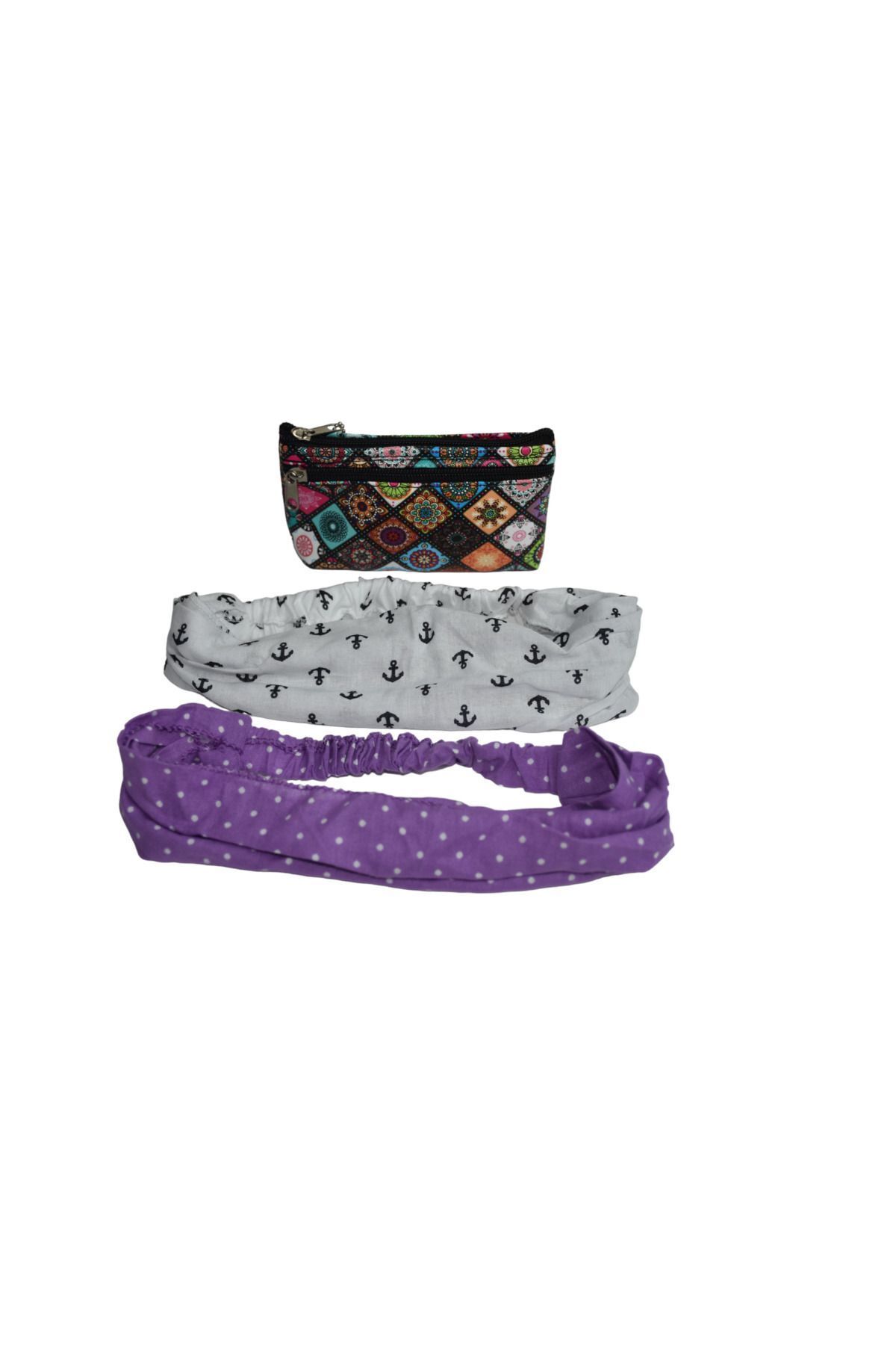 YELPAZE DÜNYASI Set De Bandane Și Genți De Mână Cu Design De Lux Unisex - Single Dimension