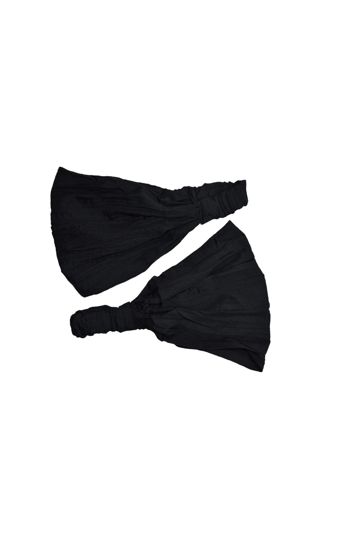 Elastic Black Bandana Set