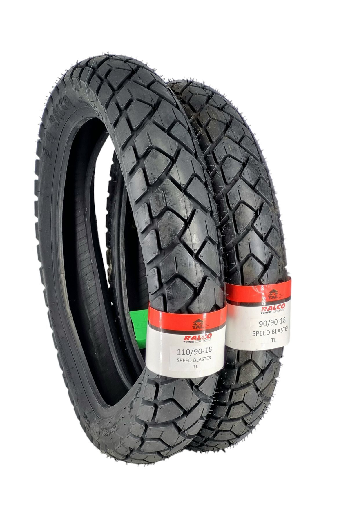 RALCO TYRES 110/90-18 VE 90/90-18TL (TUBELESS - DUBLEKS) MOTOSİKET LASTİK TAKIMI SPEEDBLASTERA34