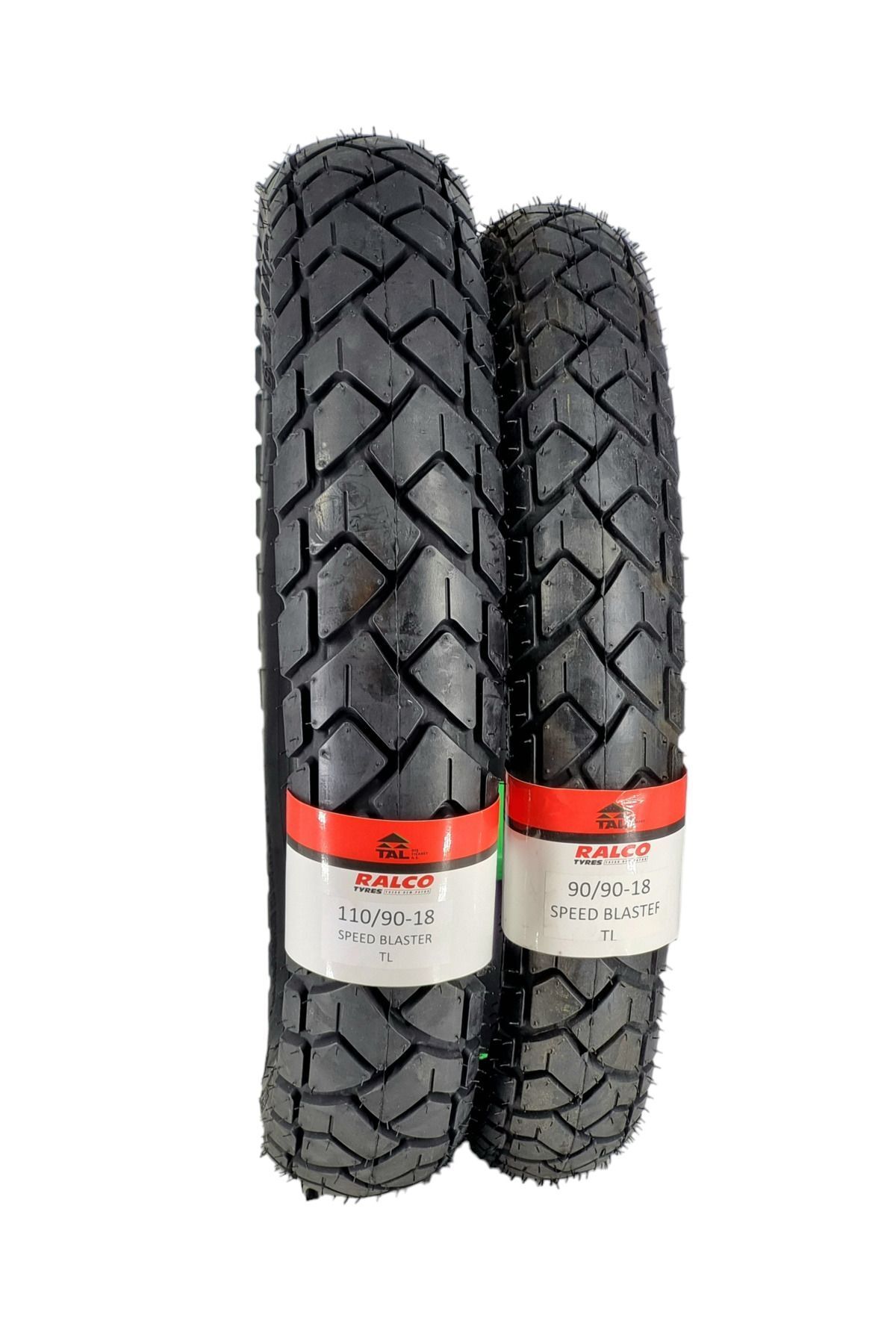 RALCO TYRES 110/90-18 VE 90/90-18TL (TUBELESS - DUBLEKS) MOTOSİKET LASTİK TAKIMI SPEEDBLASTERA34