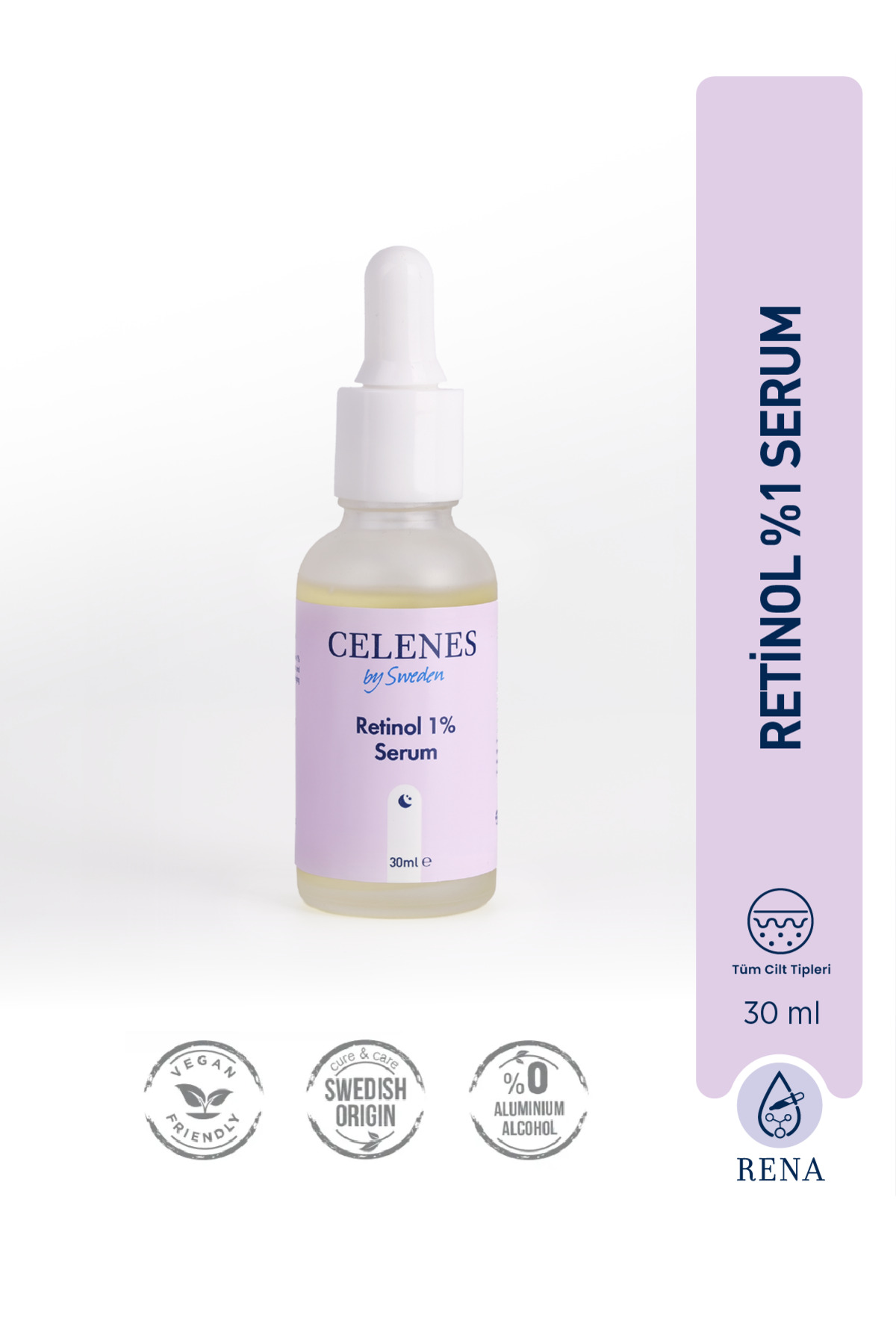 Celenes by Sweden Anti-Wrinkle Rena Retinol Skin Renewal Care Serum 30 ml