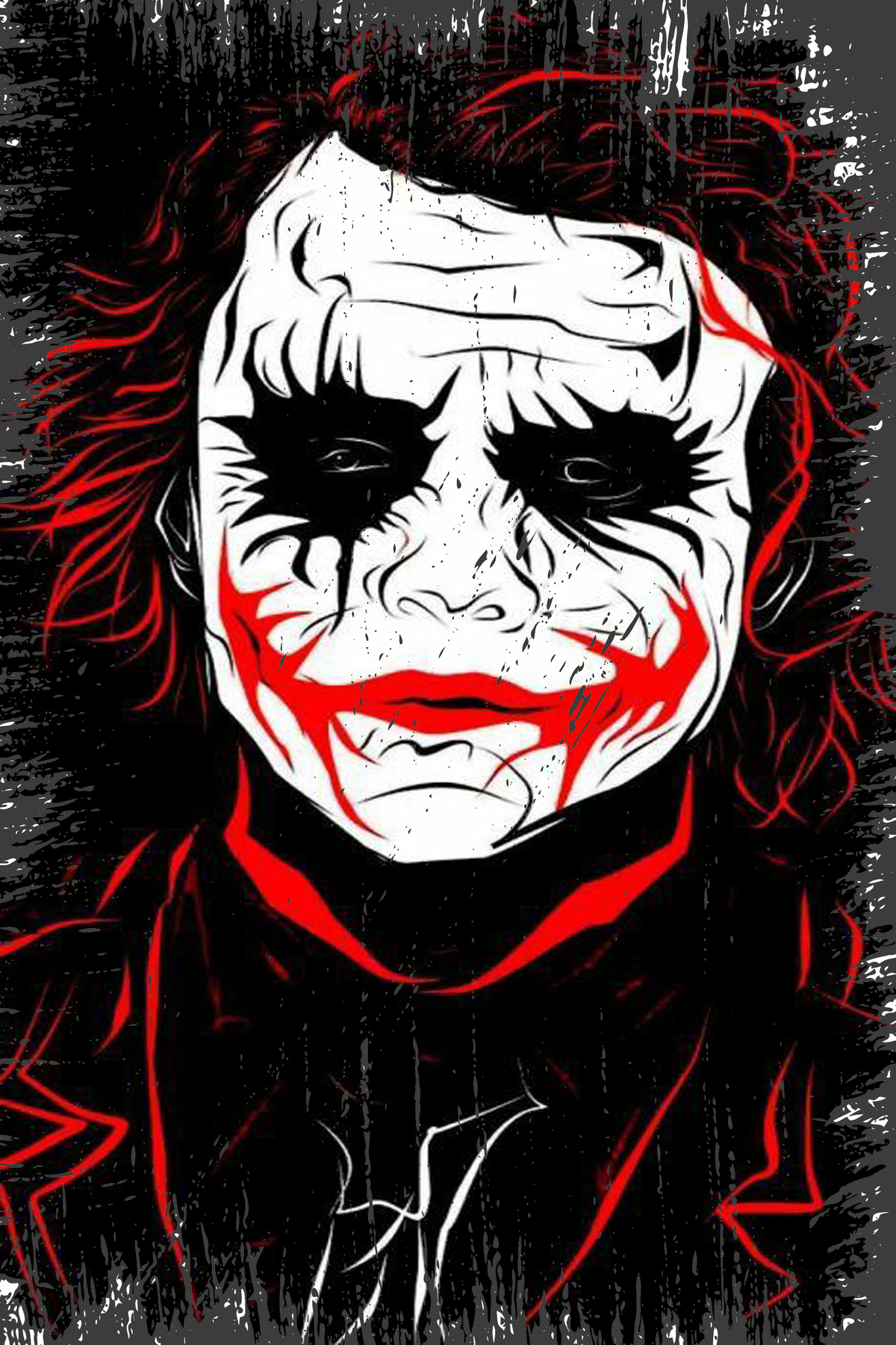 Wooden Poster with Joker Design