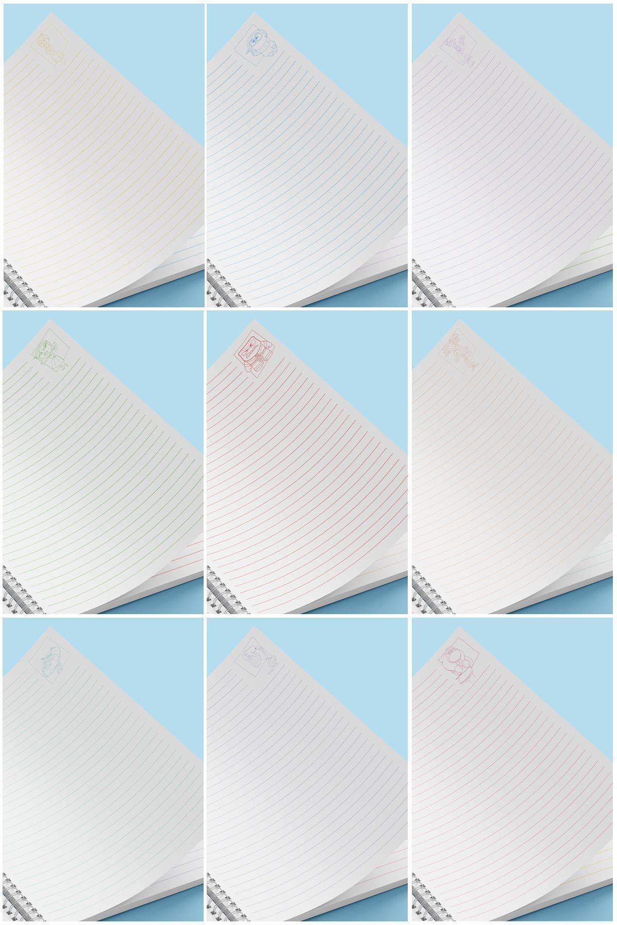 Nekobo Studio-NKB-SPD014 - Reverse Face Notebook with 2 Protrusions A5 Spiral 3