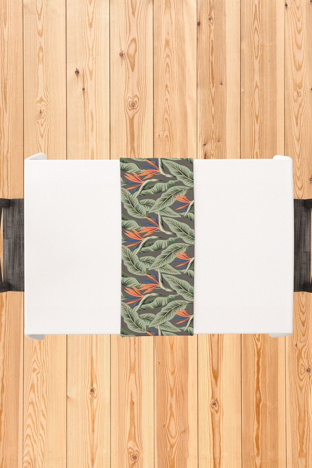 EY HOME-Digital Printed Leaf Patterned Washable Kitchen Table Cloth - R-81-04 3