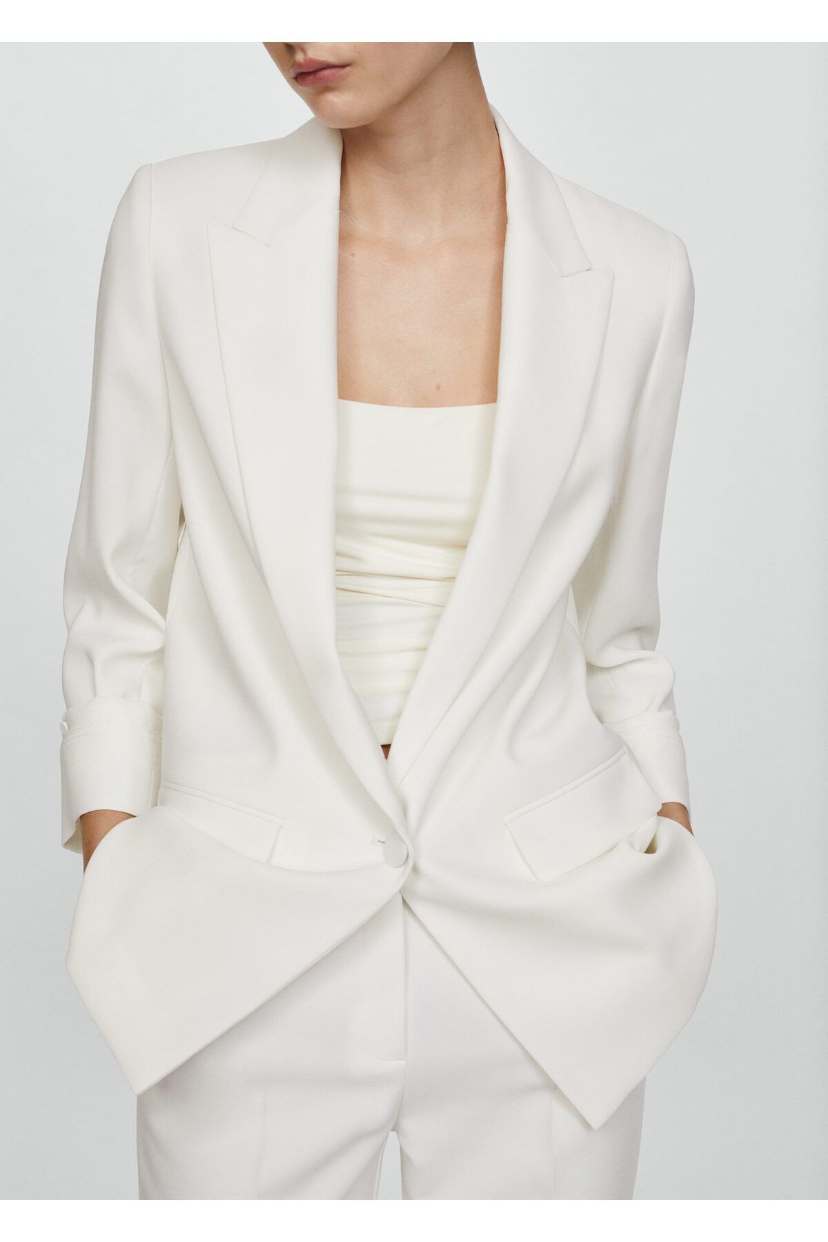 MANGO-Natural Women's Blazer -67993264 8