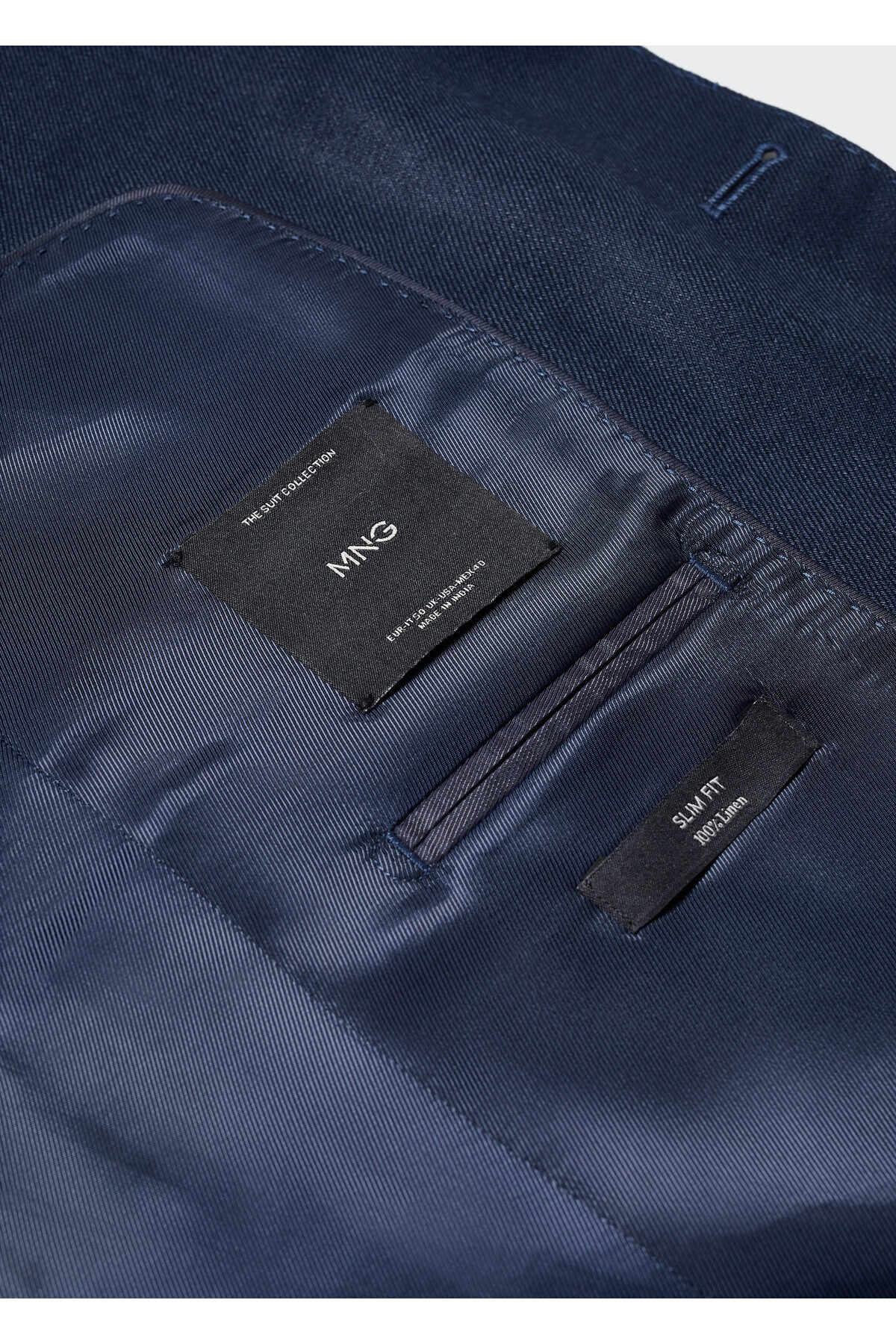 ژاکت مردانه آبی سرمه ای منگو | 57105502 اورجینال - تصویر 7