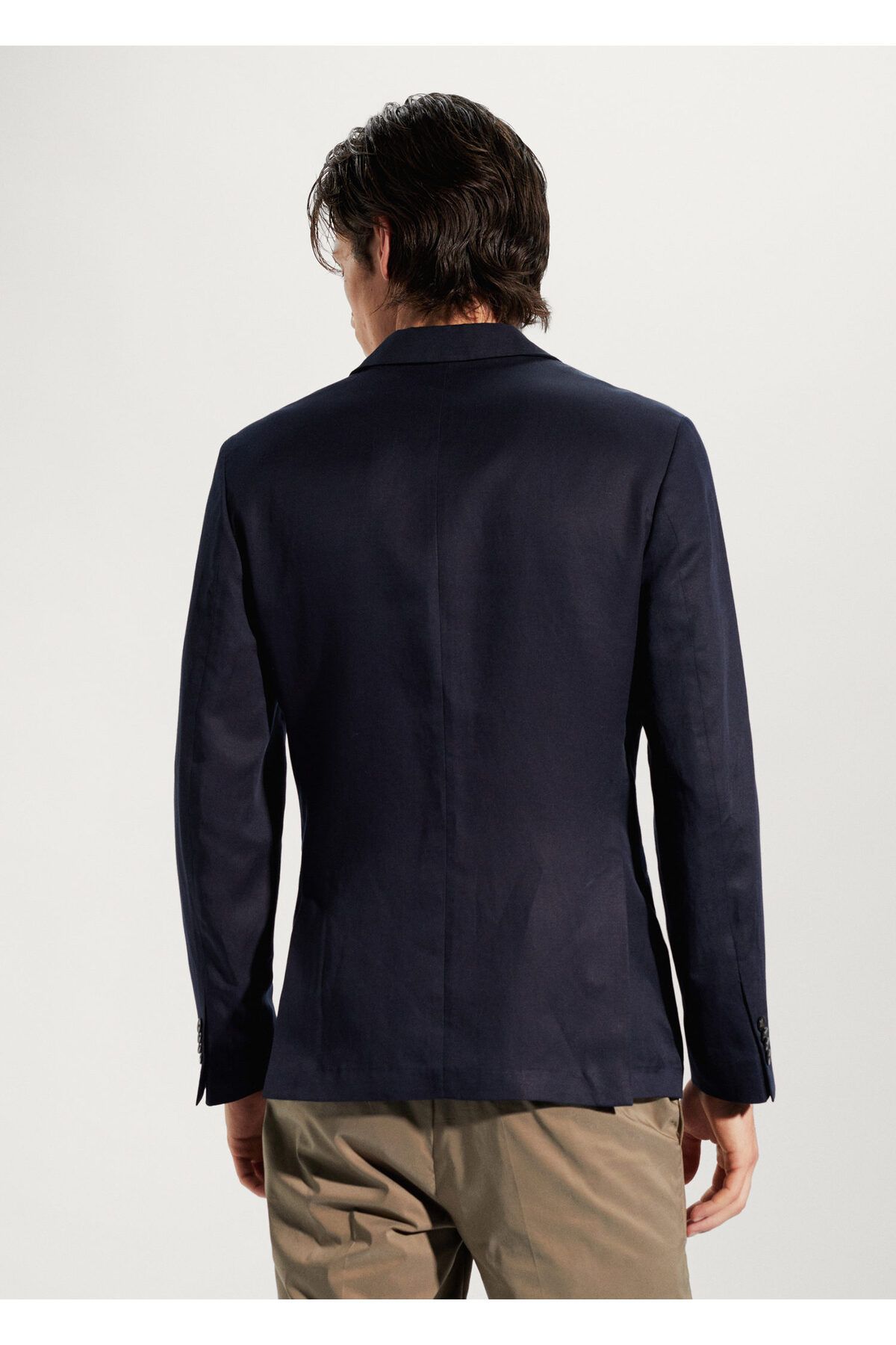 MANGO-Pánska námornícka modrá bunda Blazer -57140547 3