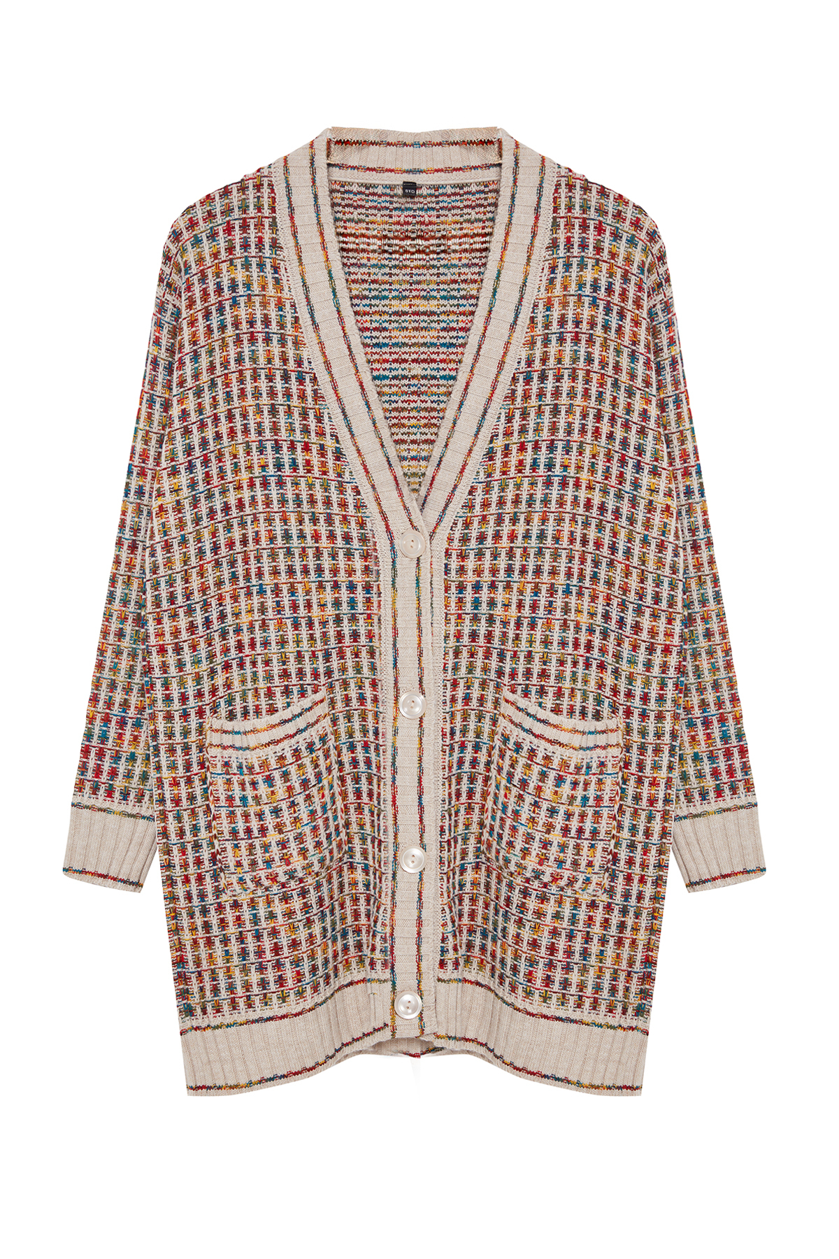 Trendyolmilla  Taş V Yaka Triko Hırka TCTAW22TH0144 - Görsel 6