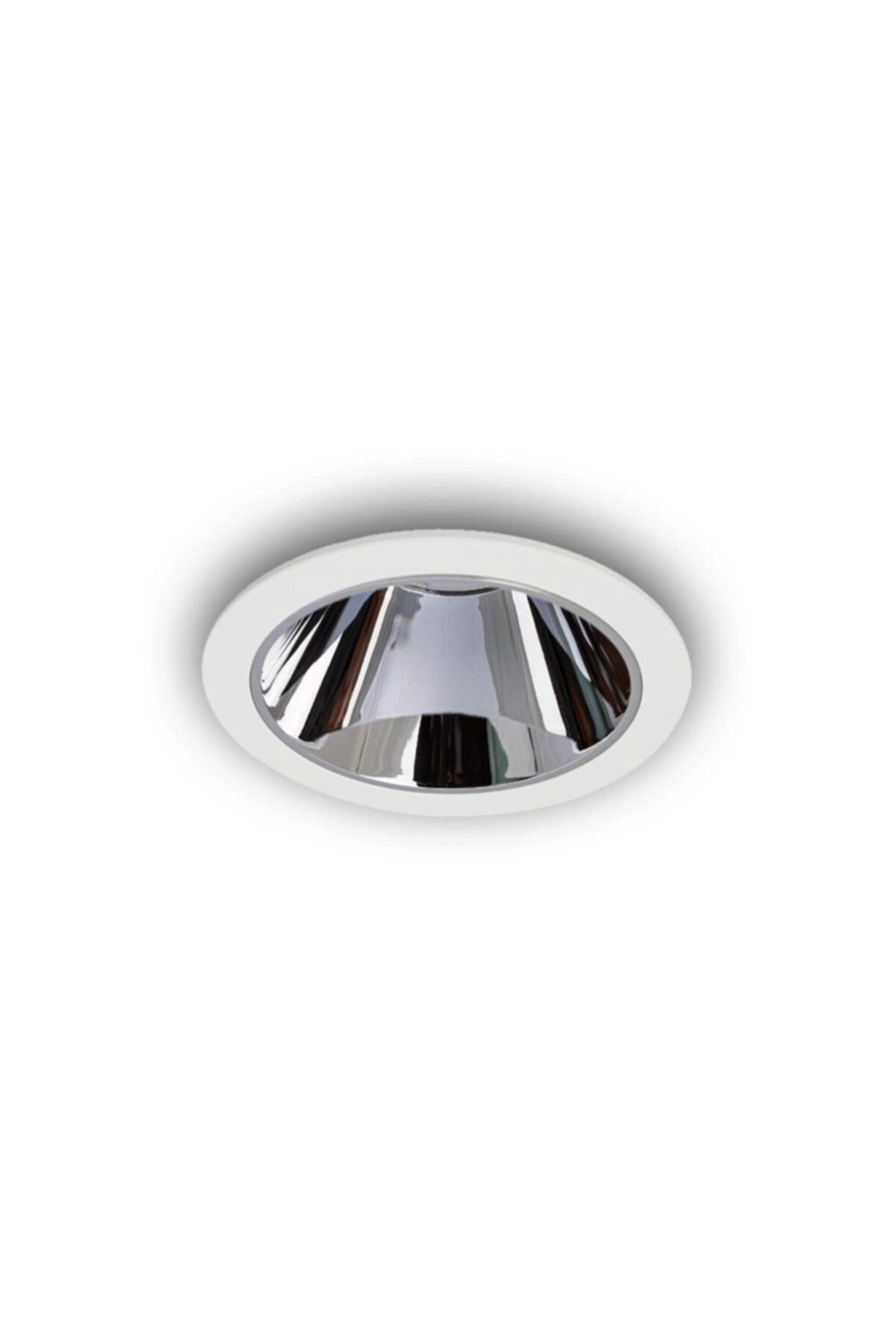 LIGHTMORE-Round Recessed Spot Luminaire with Gu10 Lampholder - White Frame and White Inner Coating 3
