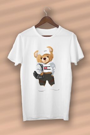 T shirt with teddy bear on sale