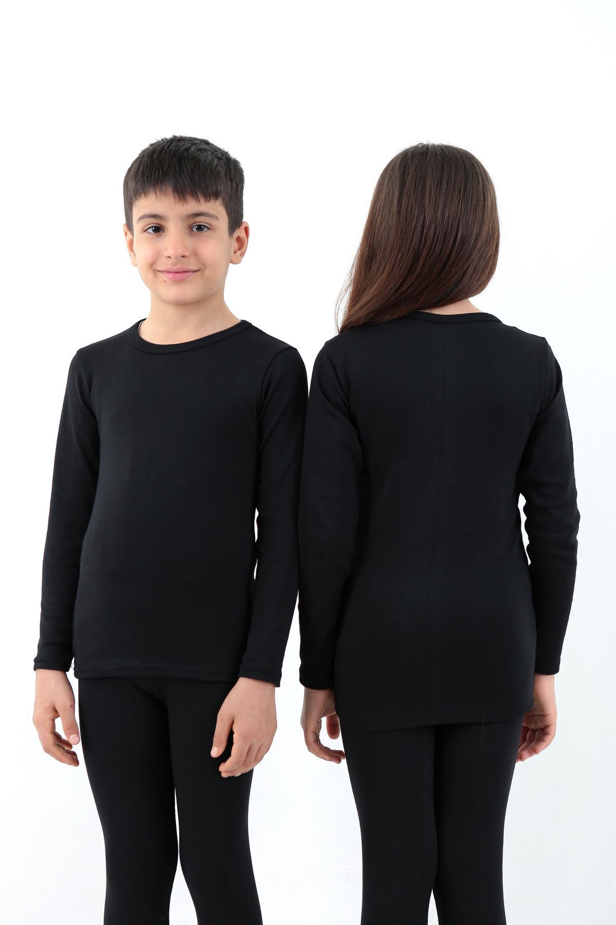 KonForYou 2'li Pamuklu Çocuk Termal Takım | İçi Şardonlanmış Tayt Fanila İçlik fotoğrafı 5 (önizleme)