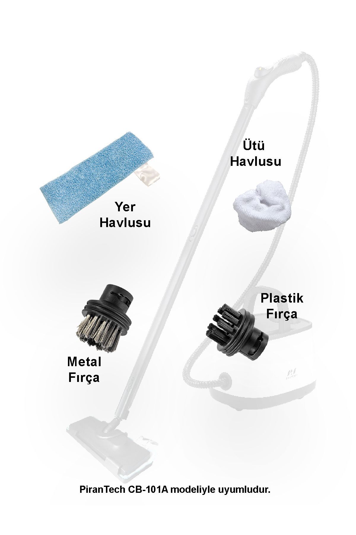 pirantech CB-101A Buharlı Temizlik Makinası Yedek Aparat Takımı Uyumlu